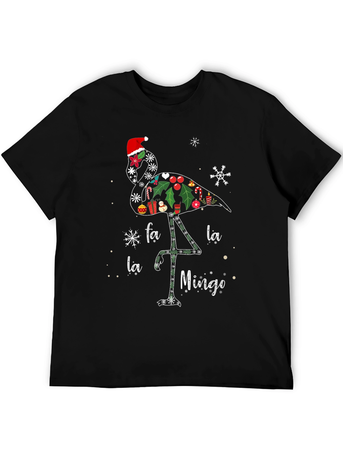 Festive Flamingo Christmas T-Shirt