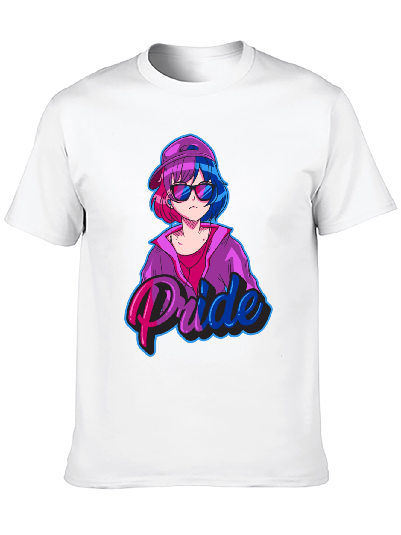Bisexual Pride Anime Tee - Stylish Graphic T-Shirt