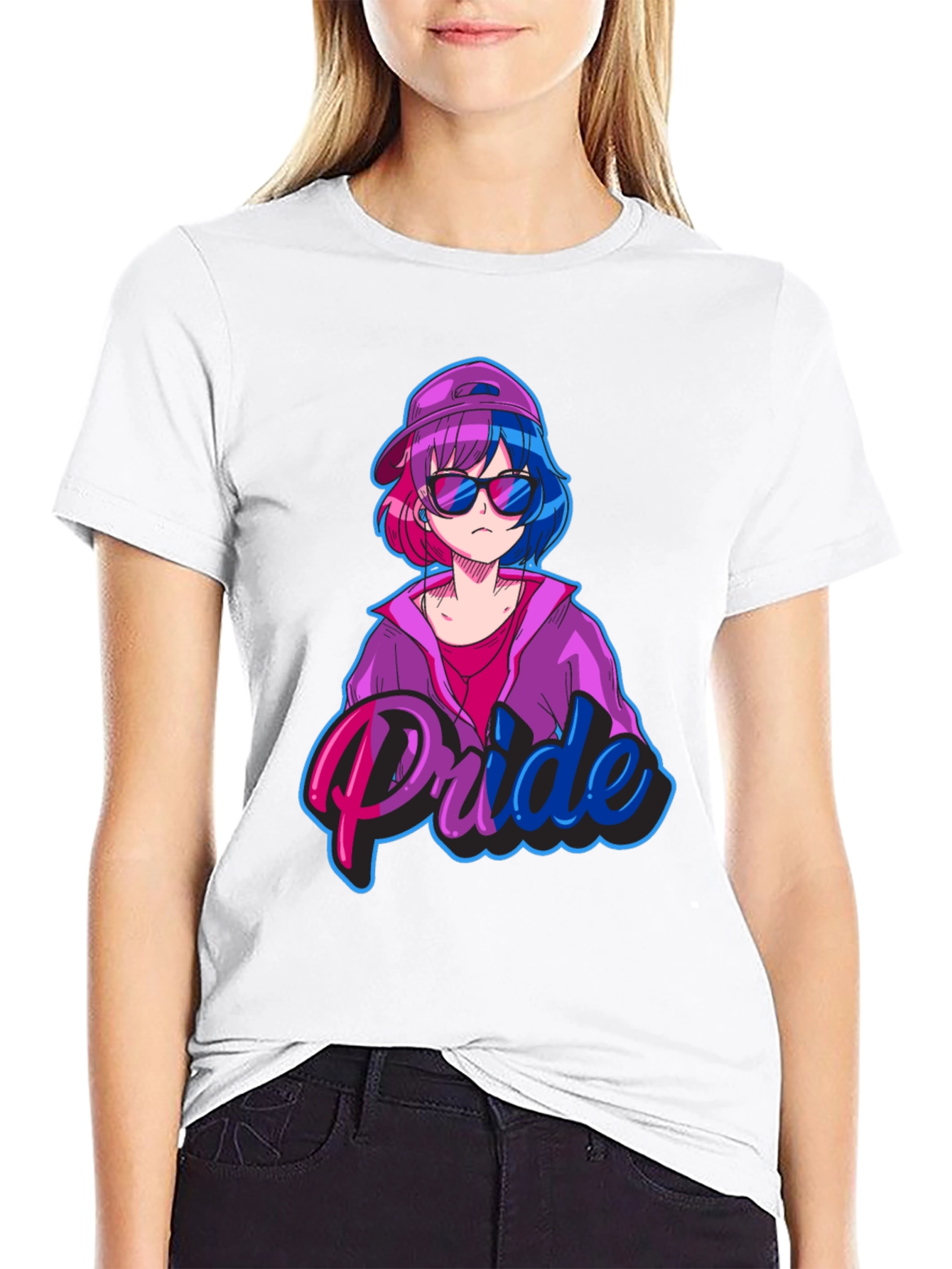 Bisexual Pride Anime Tee - Stylish Graphic T-Shirt