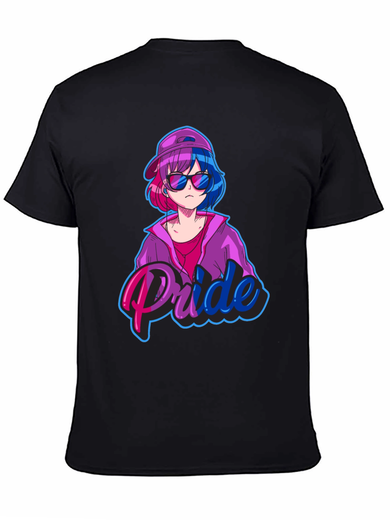 Bisexual Pride Anime Tee - Stylish Graphic T-Shirt
