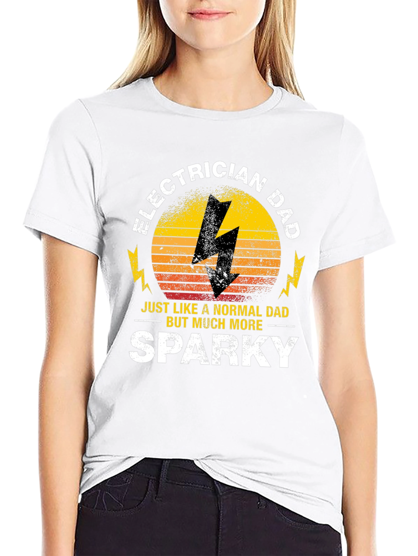 Electrician Dad T-Shirt - Sparky Fathers Day Gift