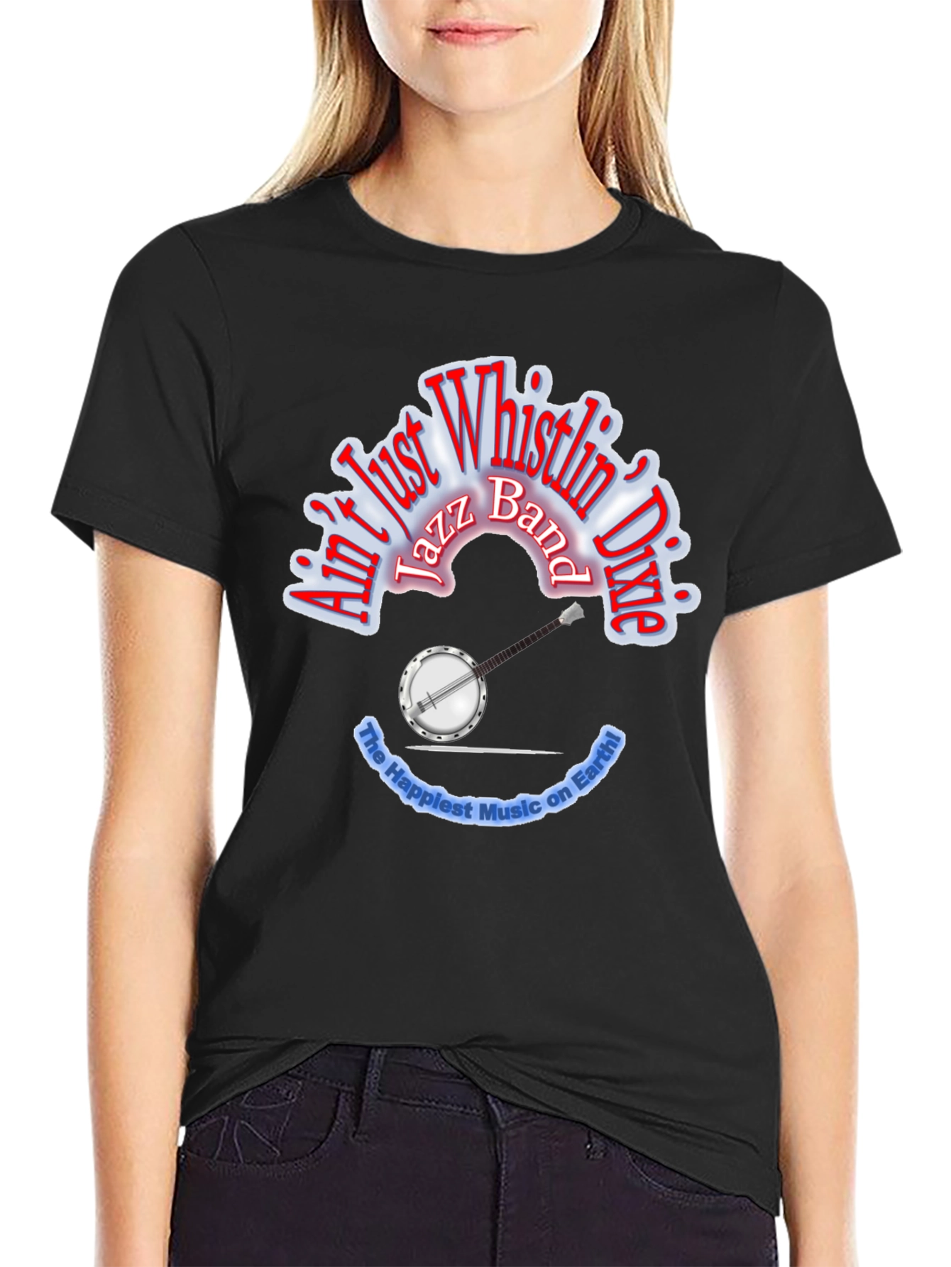 Aint Just Whistlin Dixie Jazz Band T-Shirt