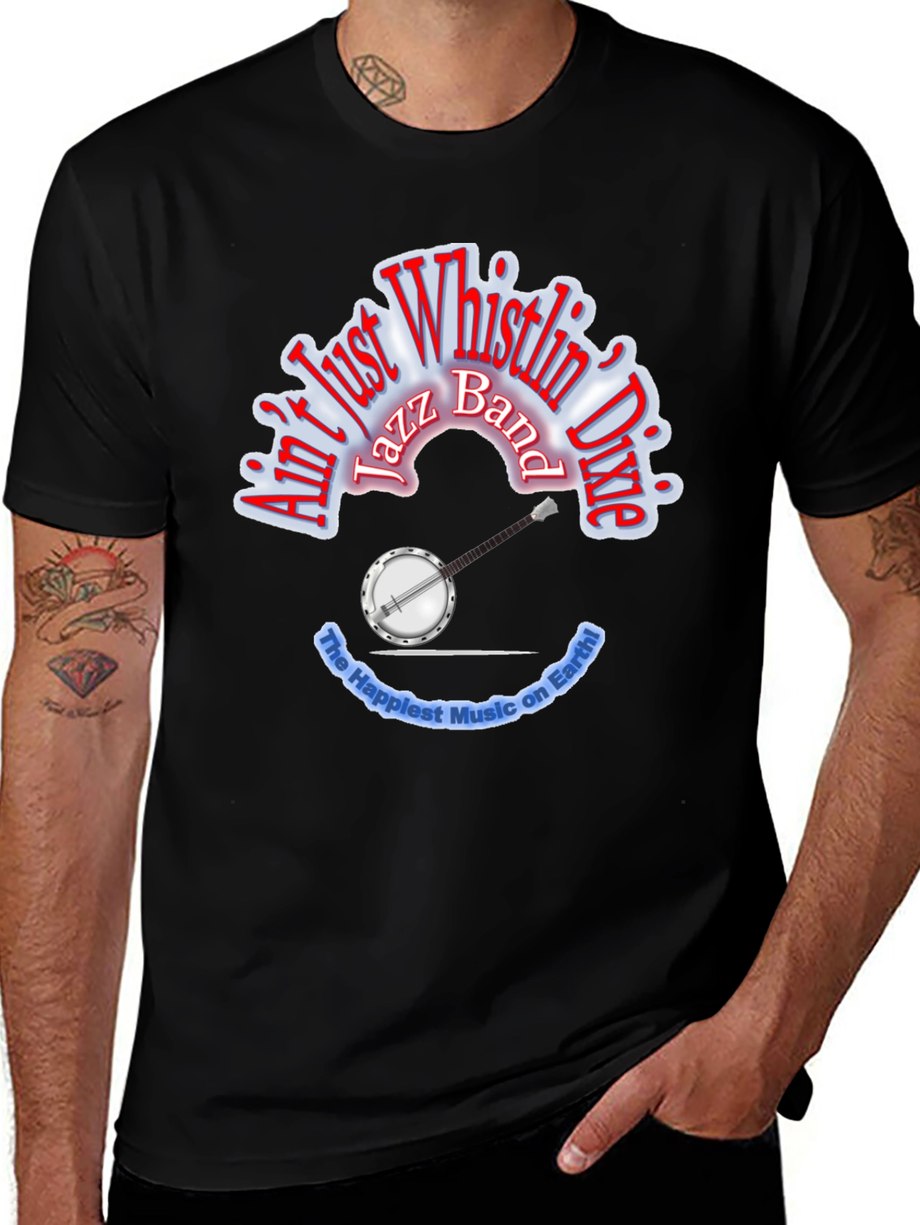 Aint Just Whistlin Dixie Jazz Band T-Shirt