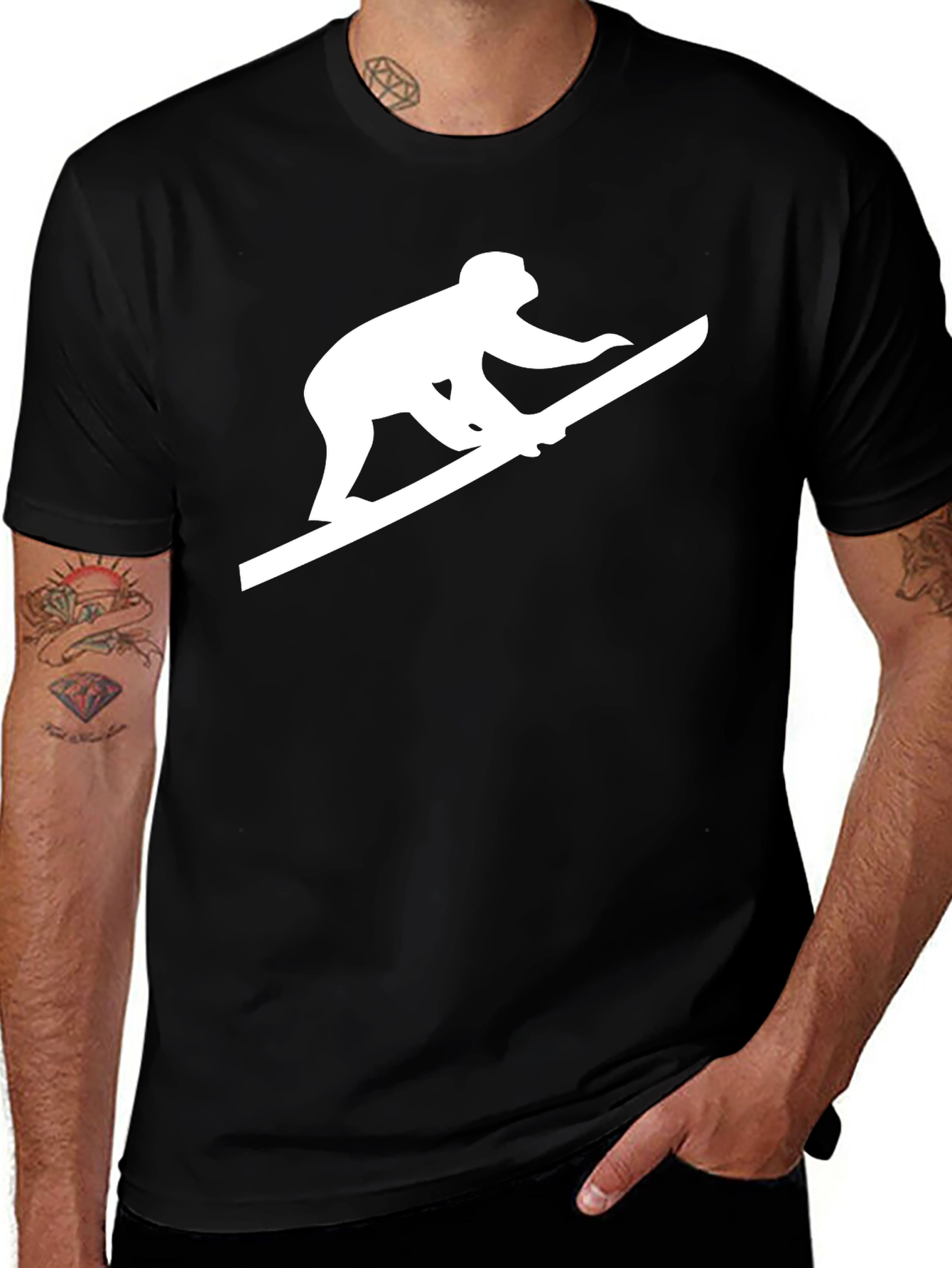 Monkey Balance T-Shirt - Unique Graphic Tee