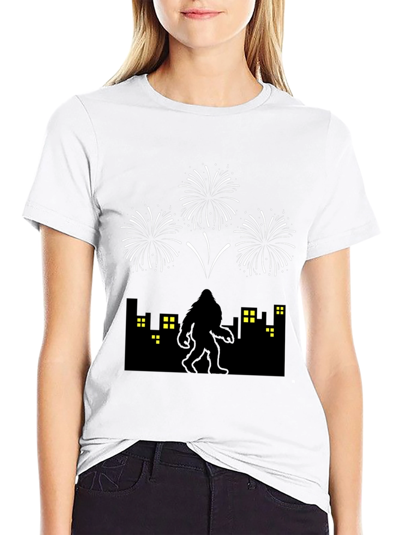 Sasquatch Fireworks Graphic Tee - Black