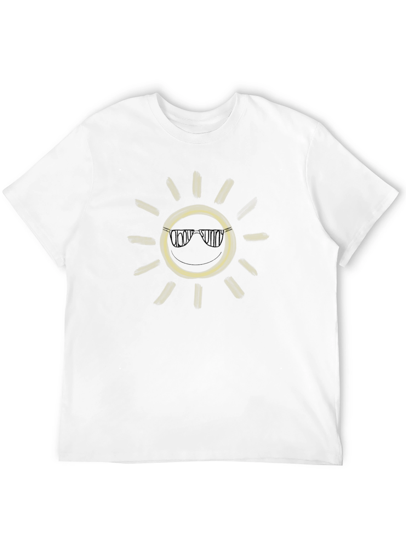 Cool Sun Graphic T-Shirt - Black Casual Tee