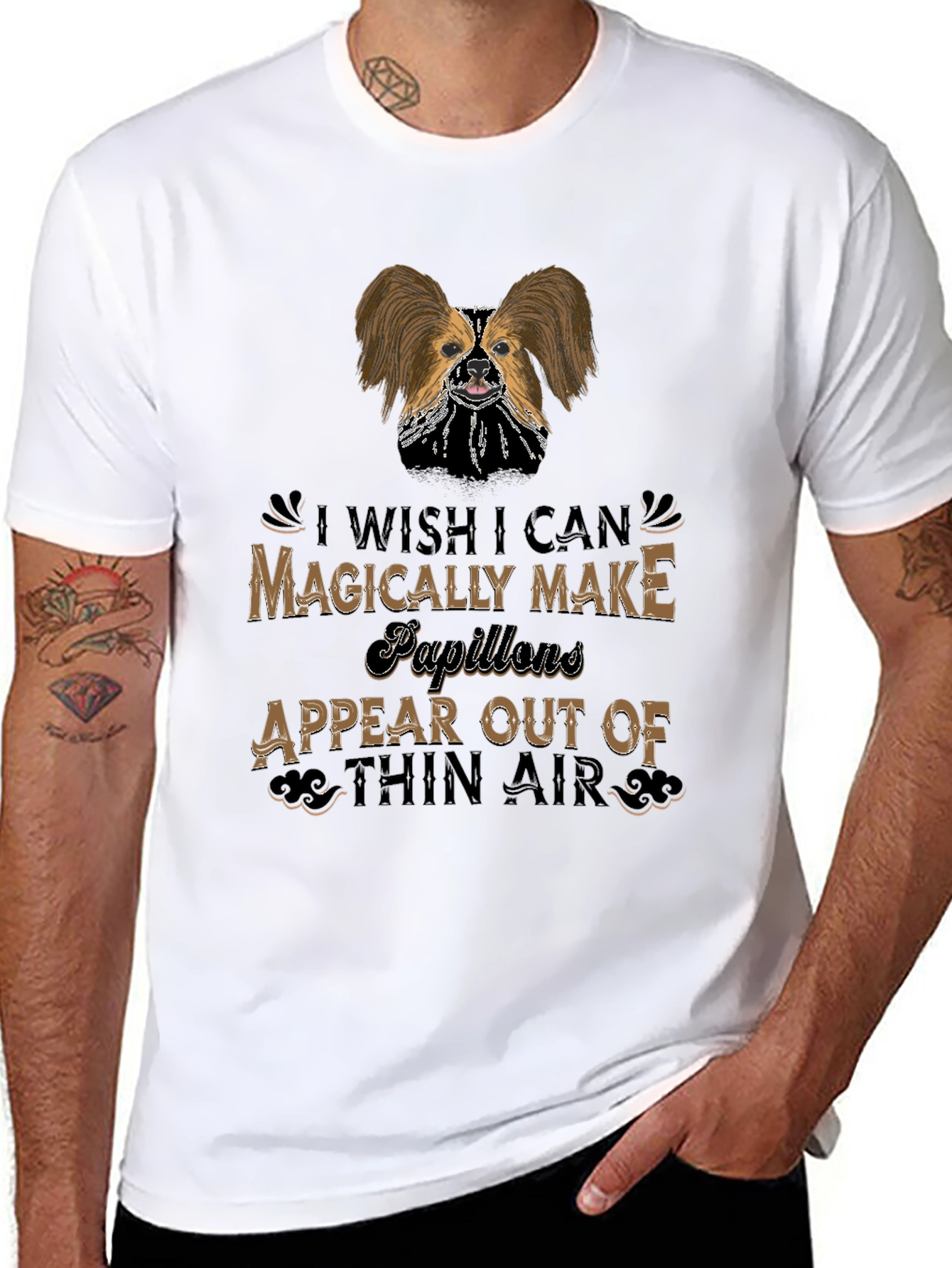 Magical Papillon T-Shirt Pet Lover Tee