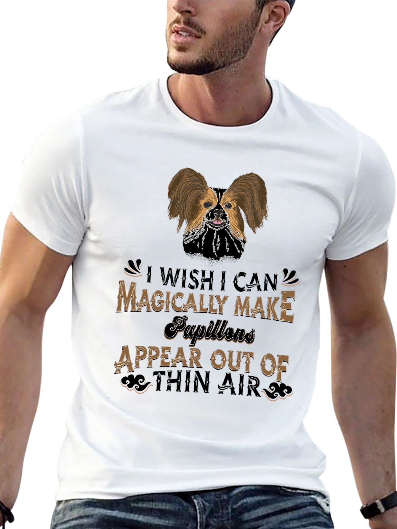 Magical Papillon T-Shirt Pet Lover Tee