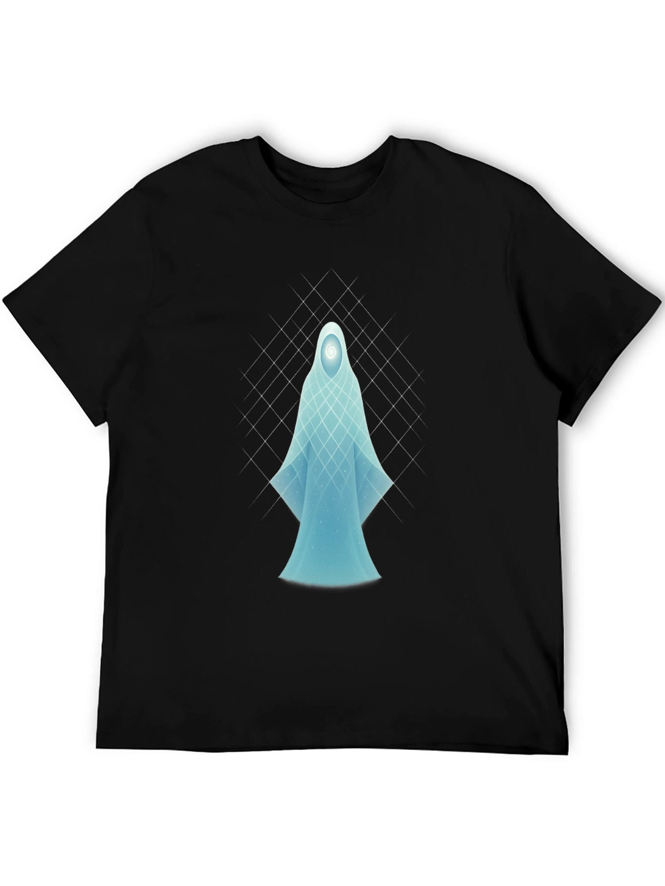 Ethereal Spirit Graphic Tee - Black Cotton Comfort