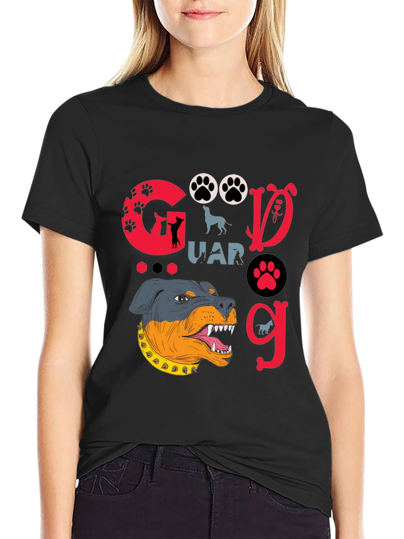 Dog Guard T-Shirt - Rottweiler Graphic Tee