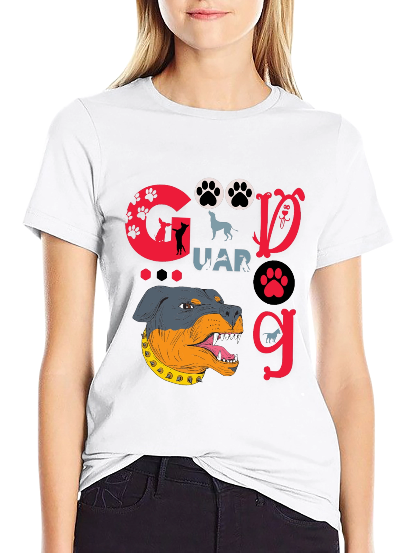 Dog Guard T-Shirt - Rottweiler Graphic Tee