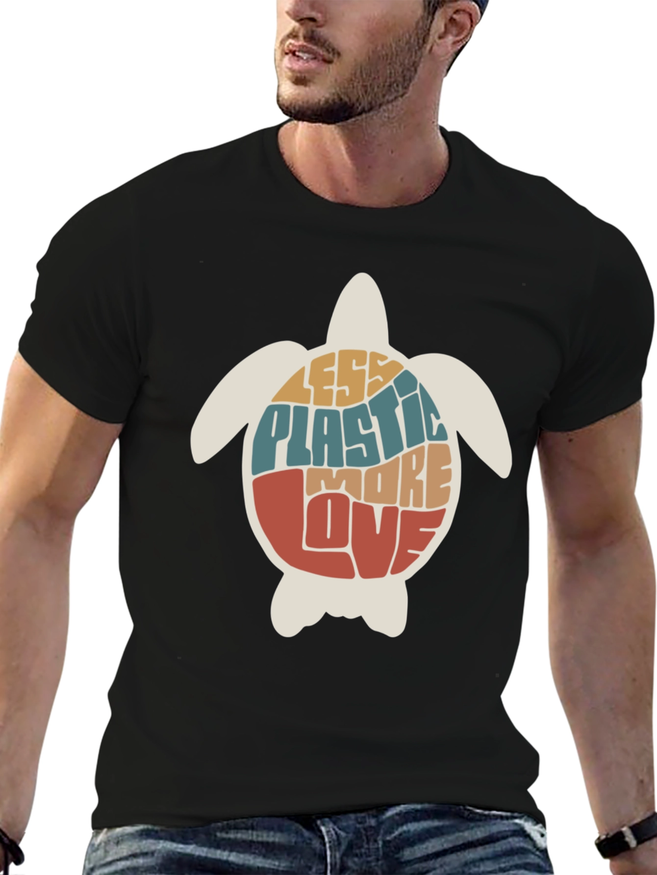 Eco-Friendly Turtle Graphic Tee