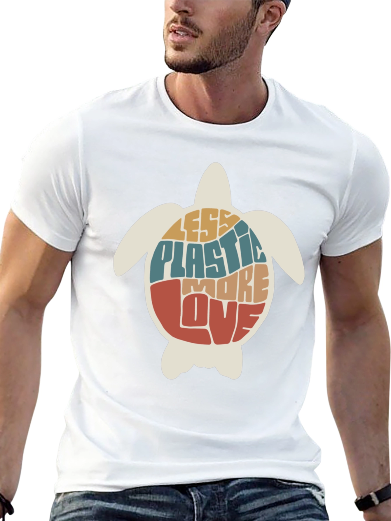 Eco-Friendly Turtle Graphic Tee