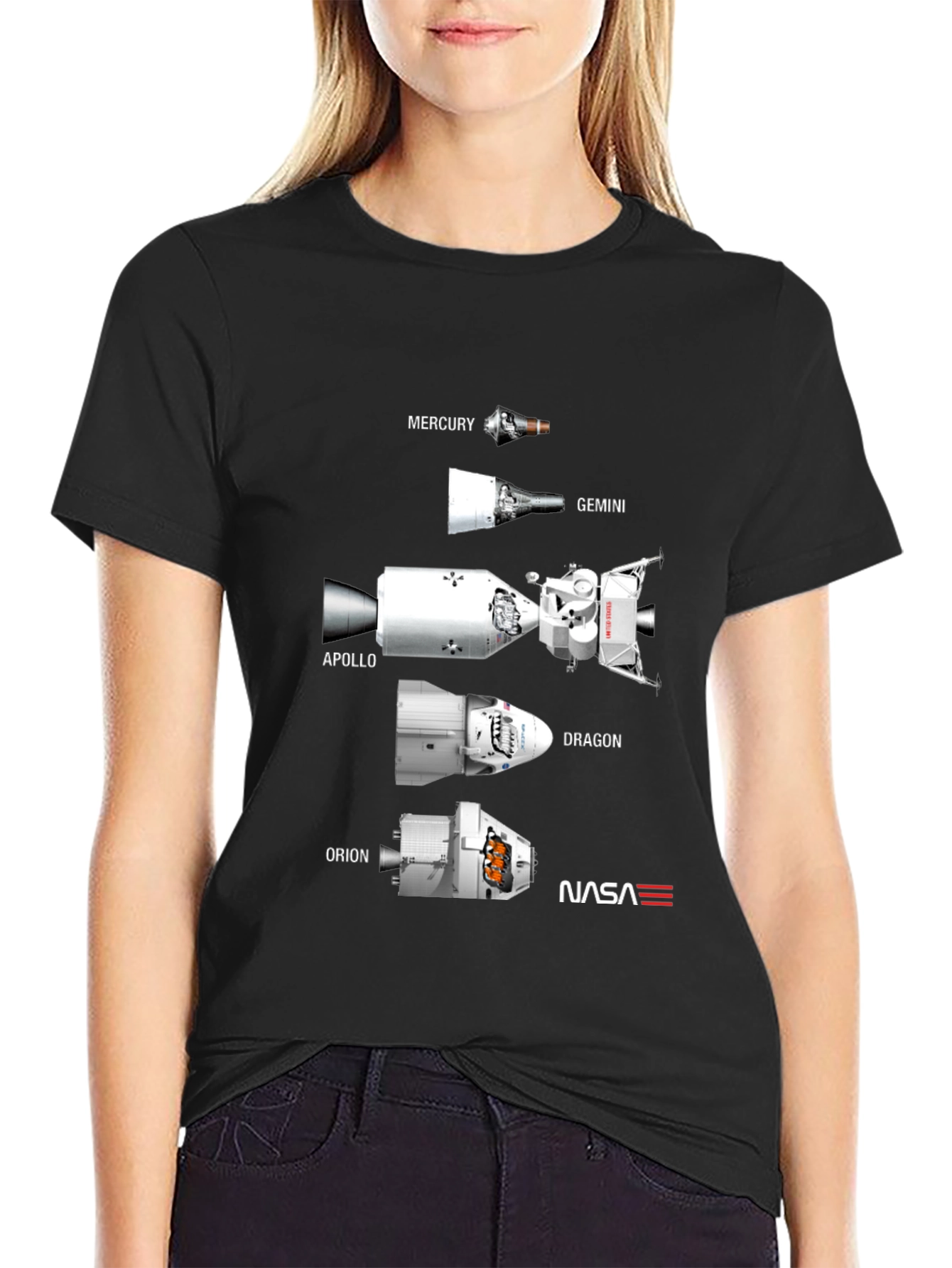 Spacecraft Evolution NASA T-Shirt