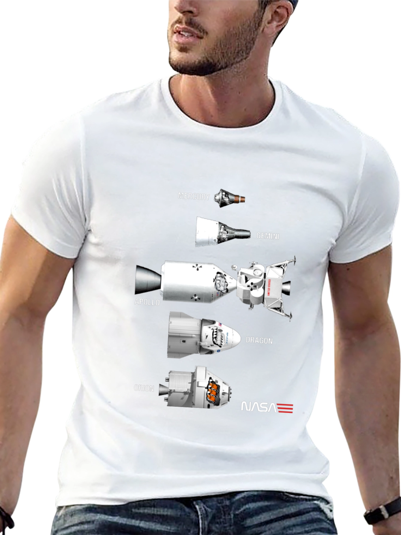 Spacecraft Evolution NASA T-Shirt