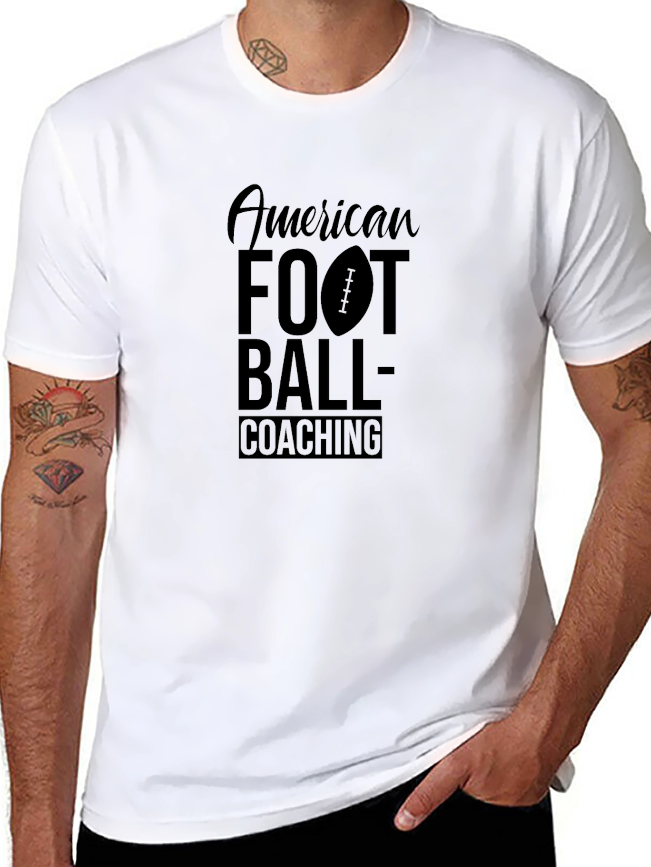 American Football Coaching Graphic T-Shirt