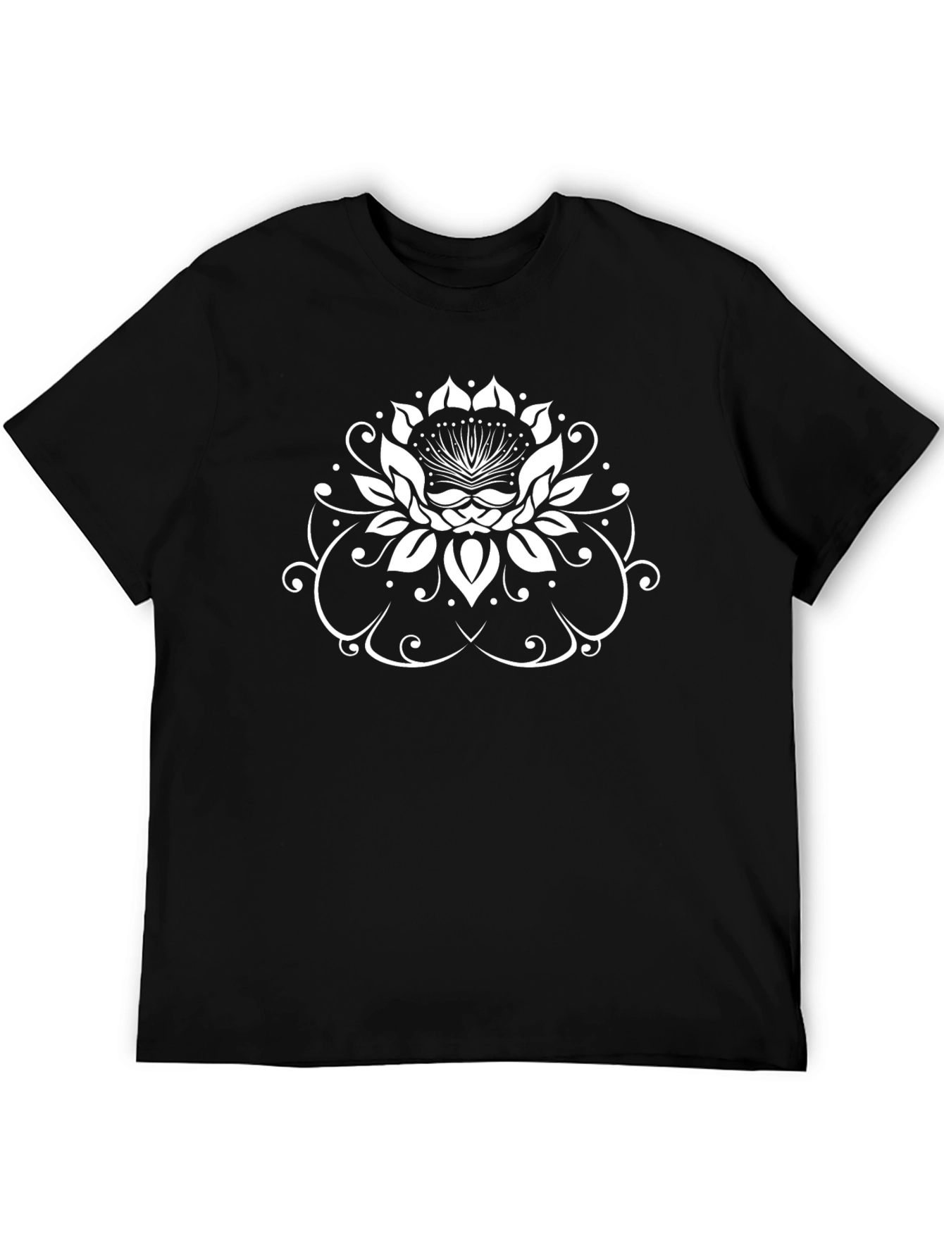 Lotus Flower Graphic Print T-Shirt