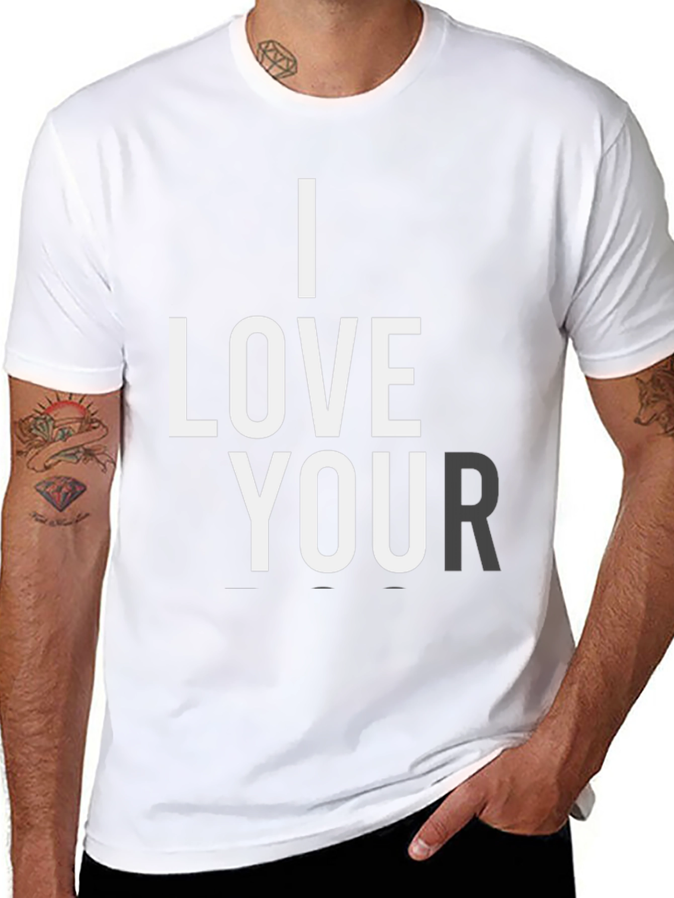 I Love Your T-Shirt - Black Graphic Tee