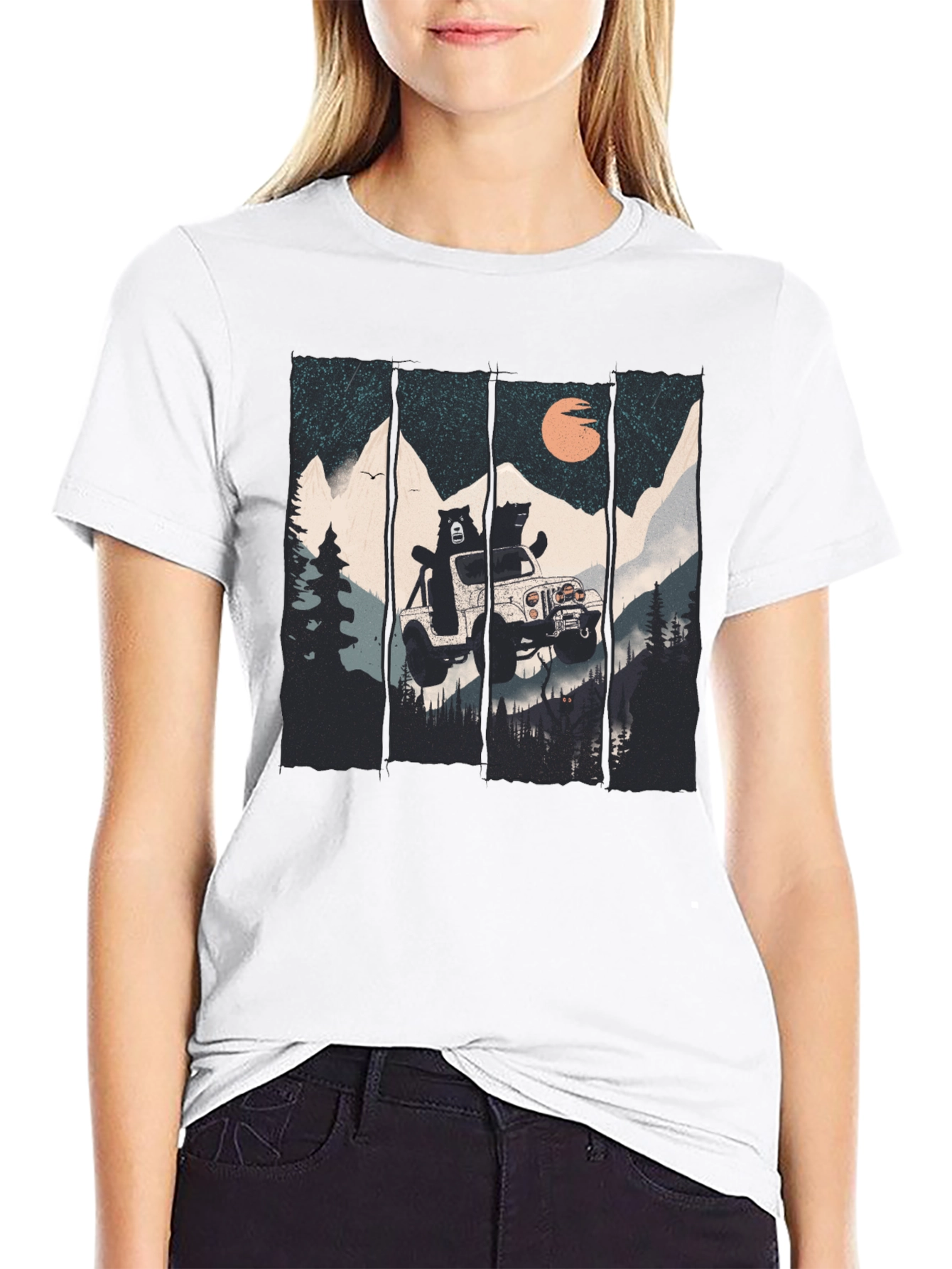 Bear Off-Roading Graphic T-Shirt