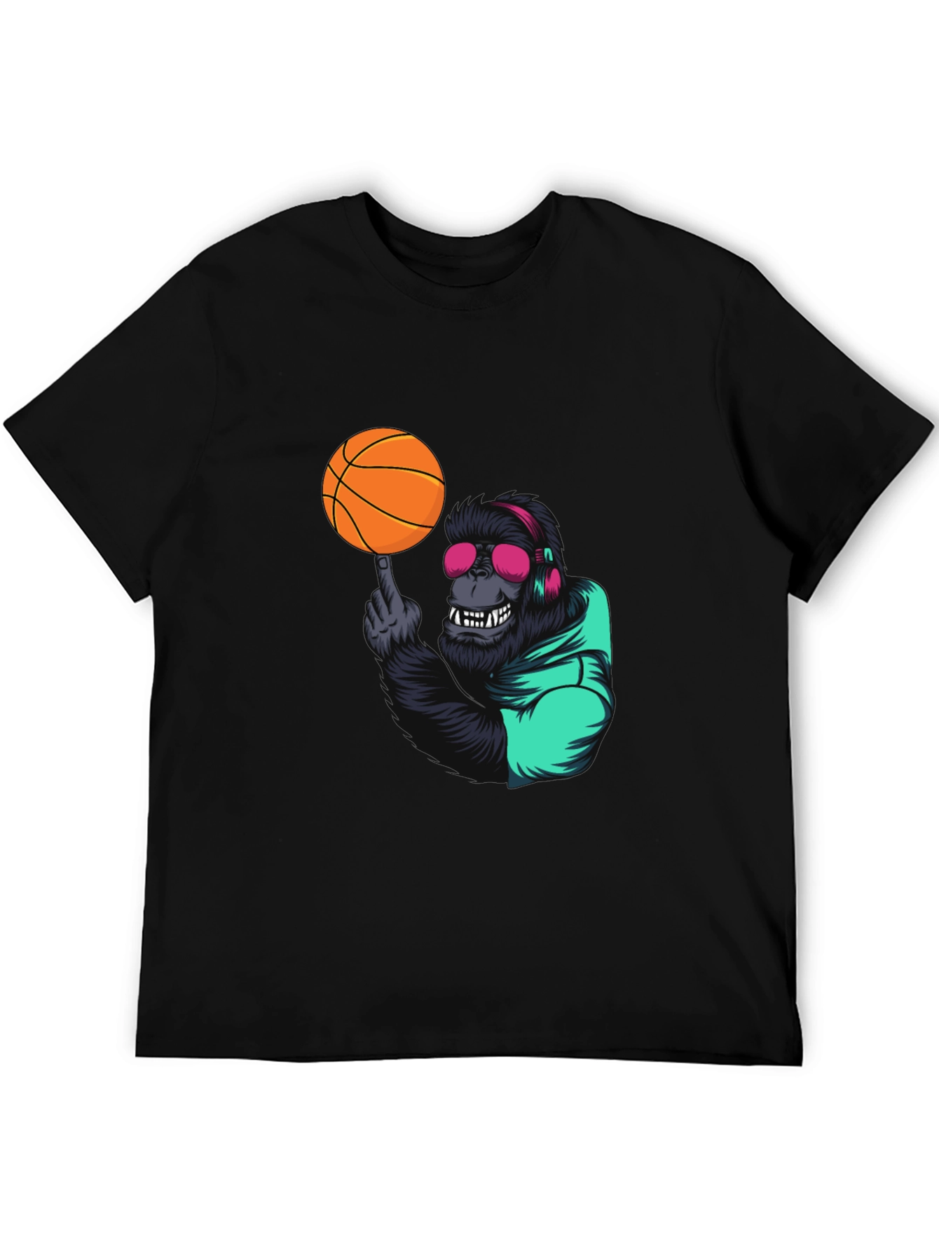 Cool Gorilla Basketball Graphic Tee