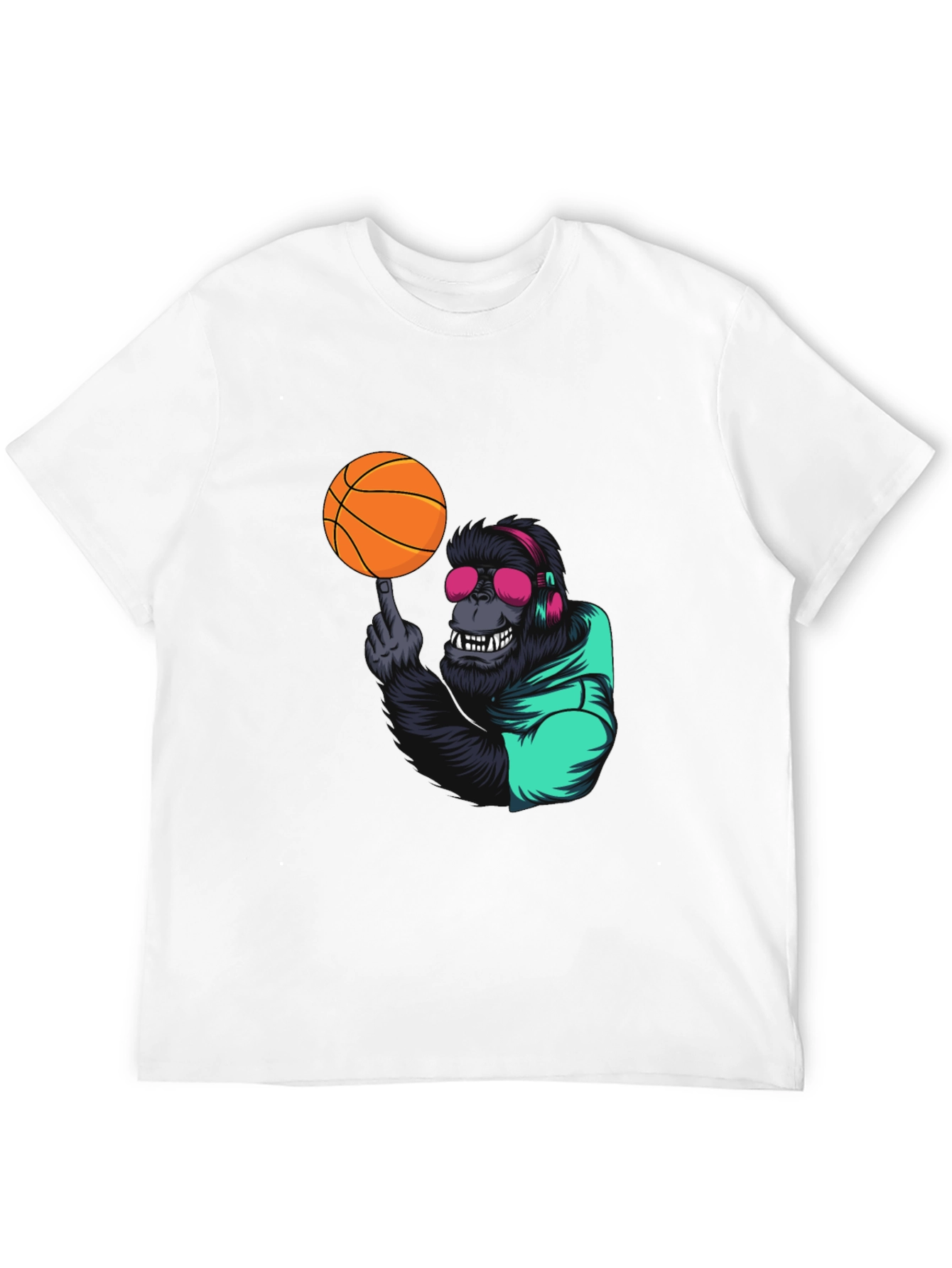Cool Gorilla Basketball Graphic Tee