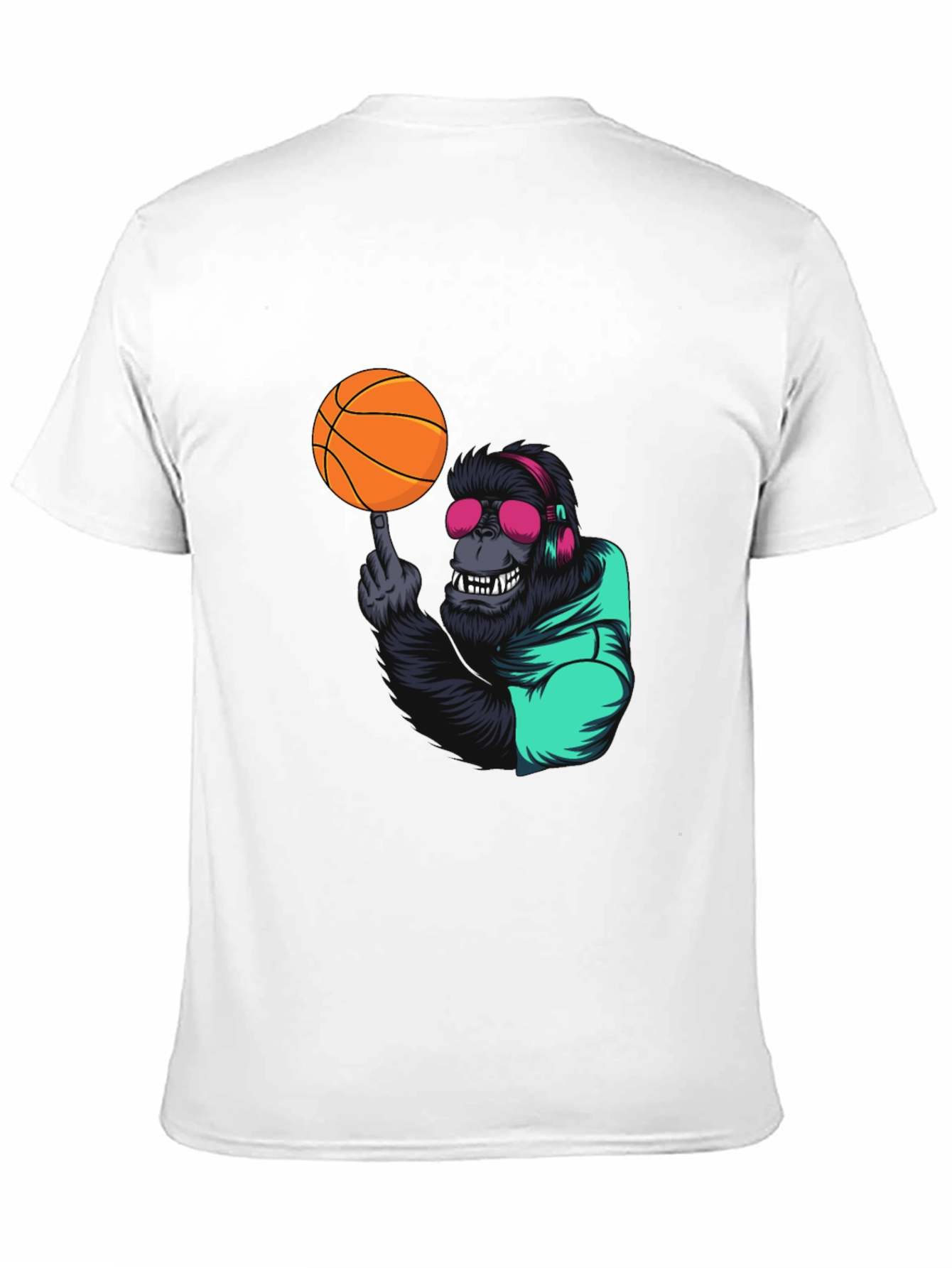 Cool Gorilla Basketball Graphic Tee