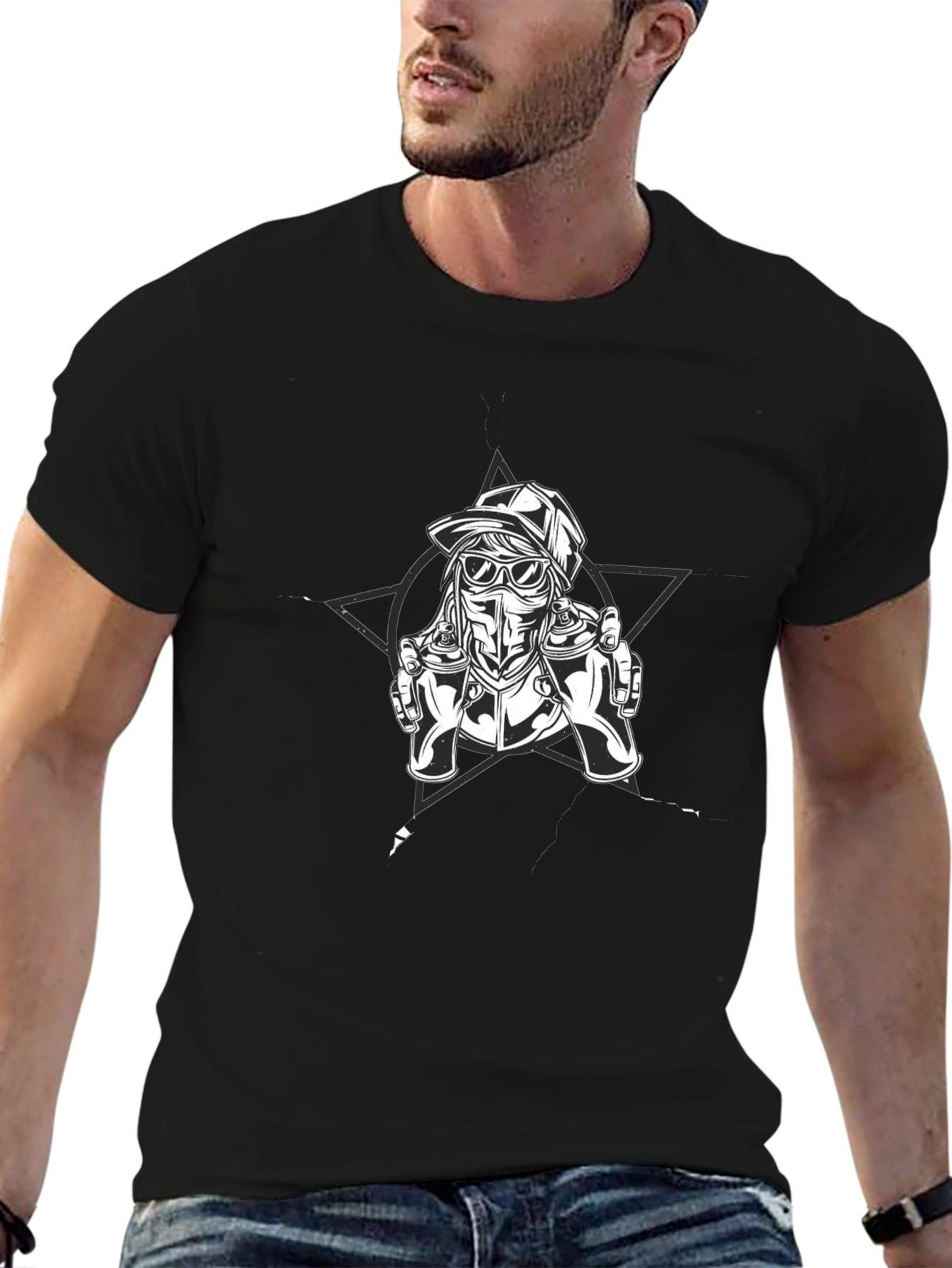 Graffiti Artist Graphic Tee - Urban Style