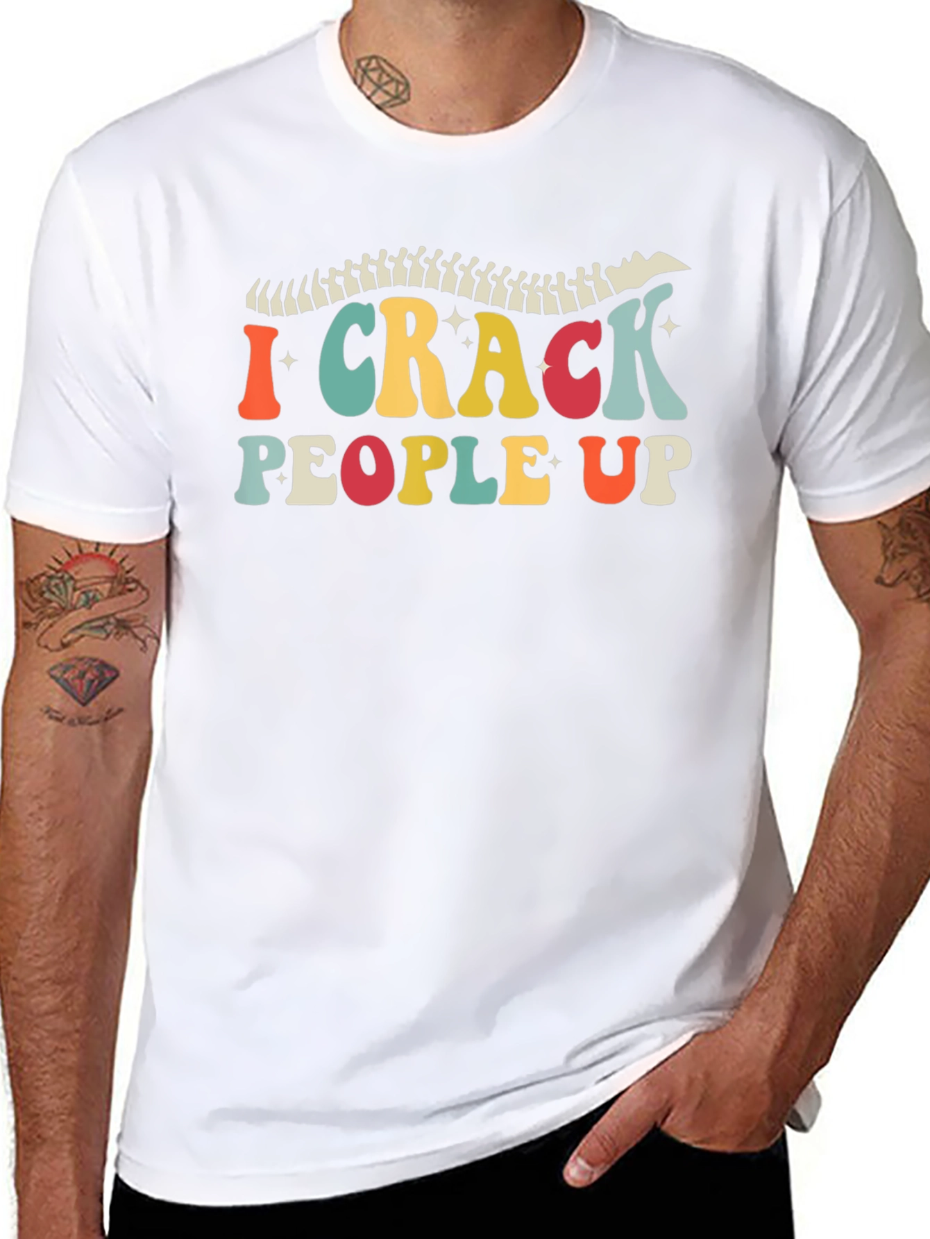 I Crack People Up Chiropractic T-Shirt