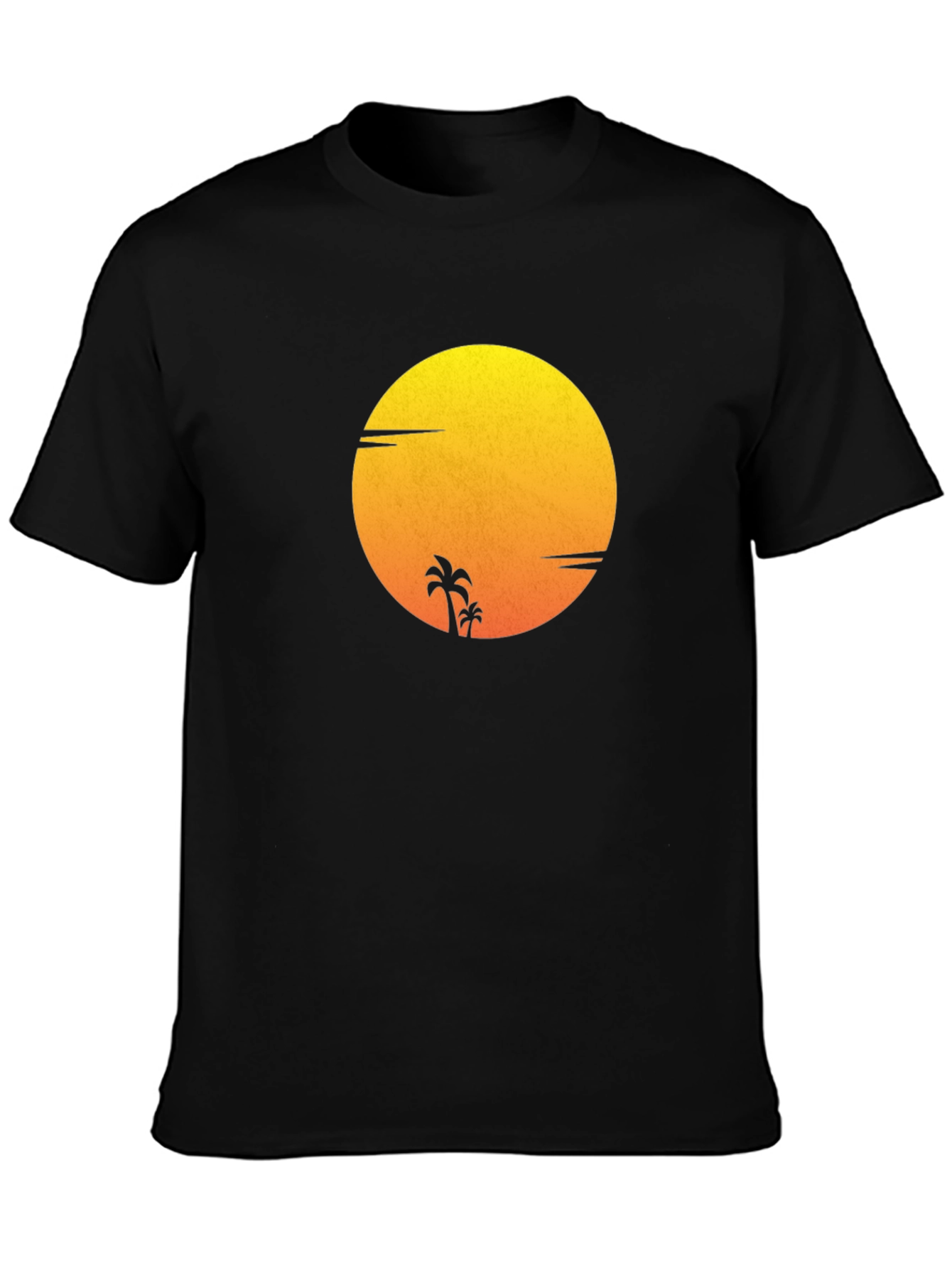 Sunset Palm Tee - Stylish Graphic T-Shirt