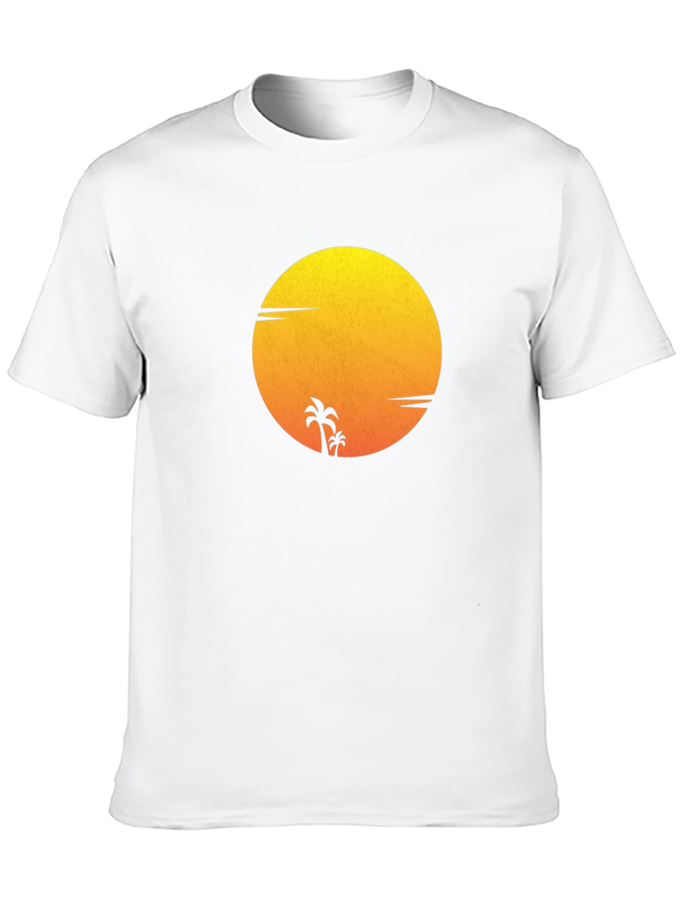 Sunset Palm Tee - Stylish Graphic T-Shirt