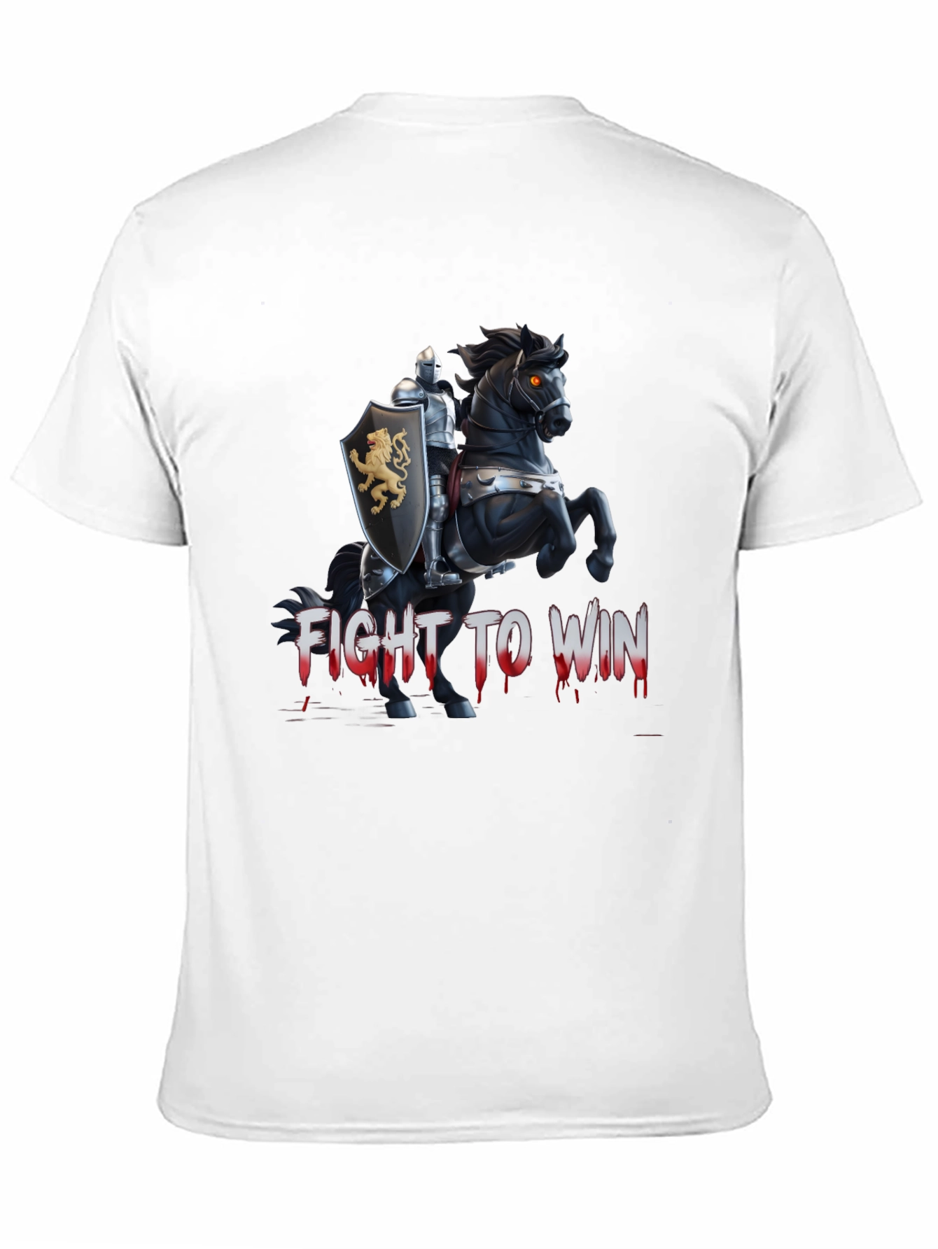 Fight to Win Knight & Horse Graphic T-Shirt