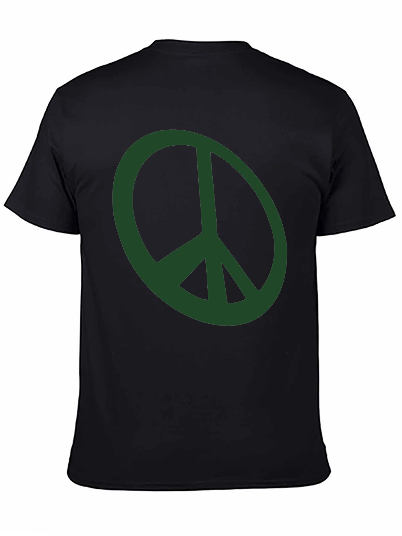 Peace Symbol Graphic Tee - Mens Black T-Shirt