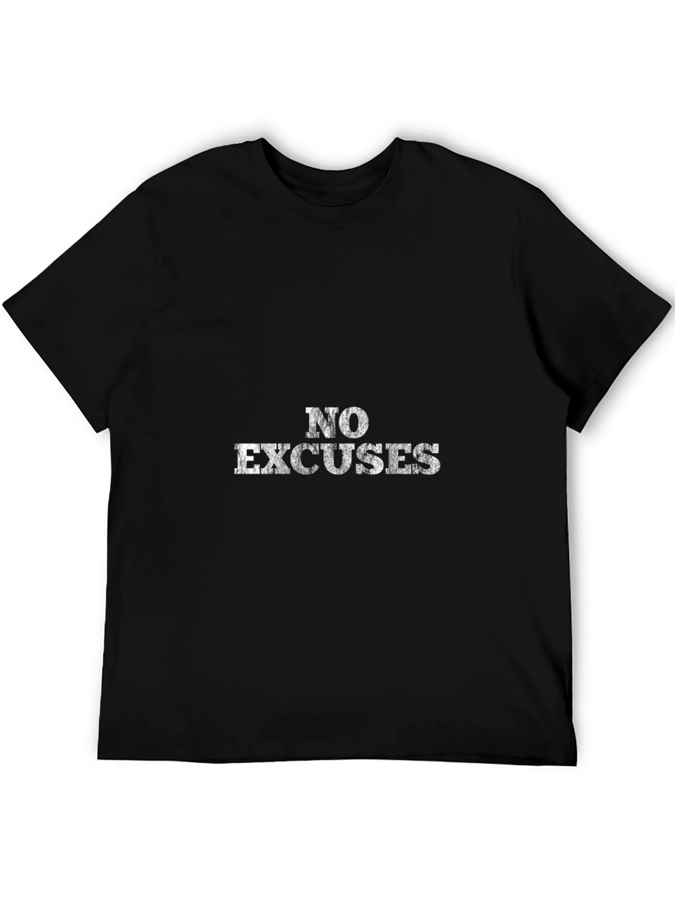 No Excuses Graphic Black T-Shirt
