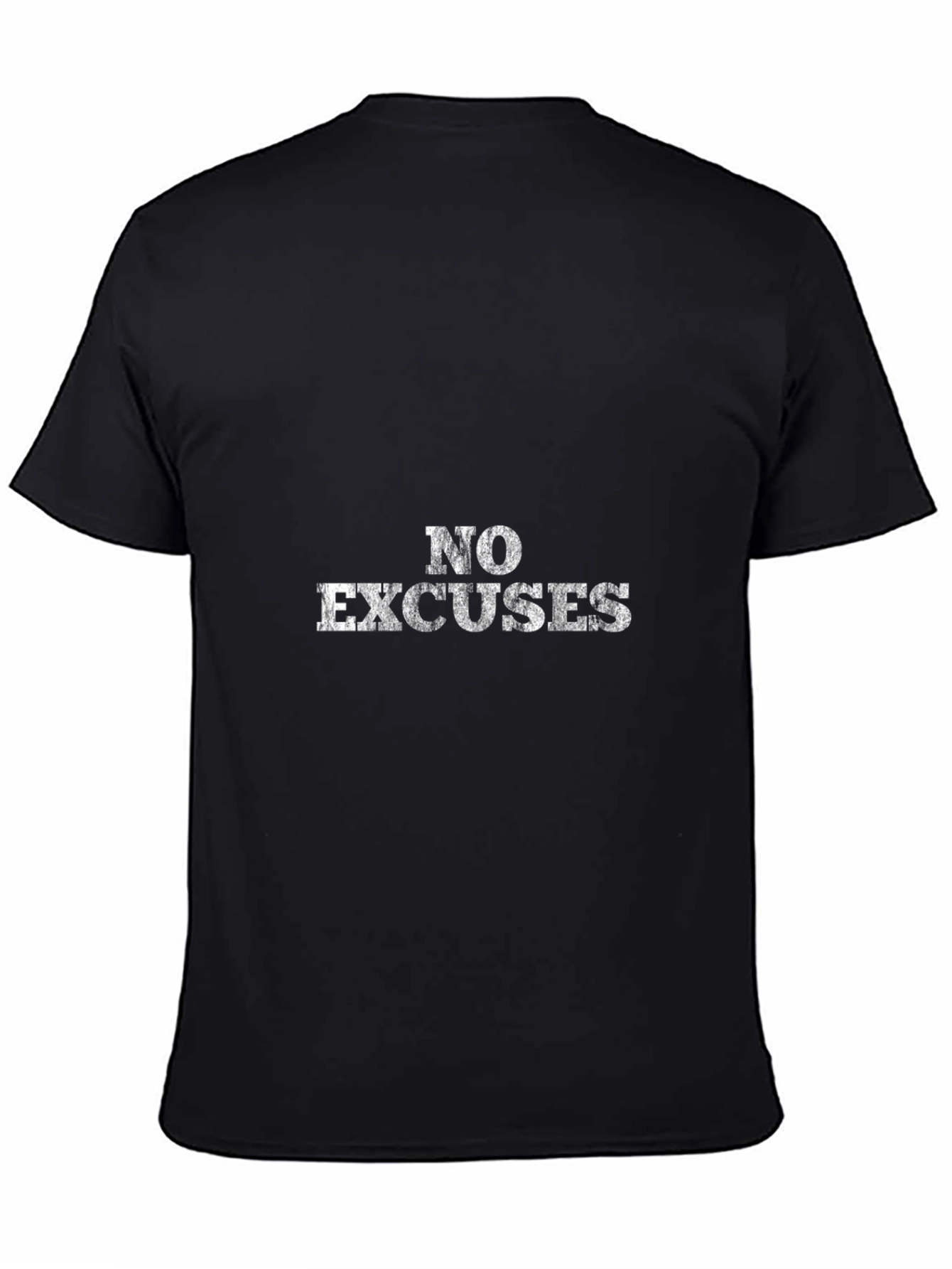 No Excuses Graphic Black T-Shirt