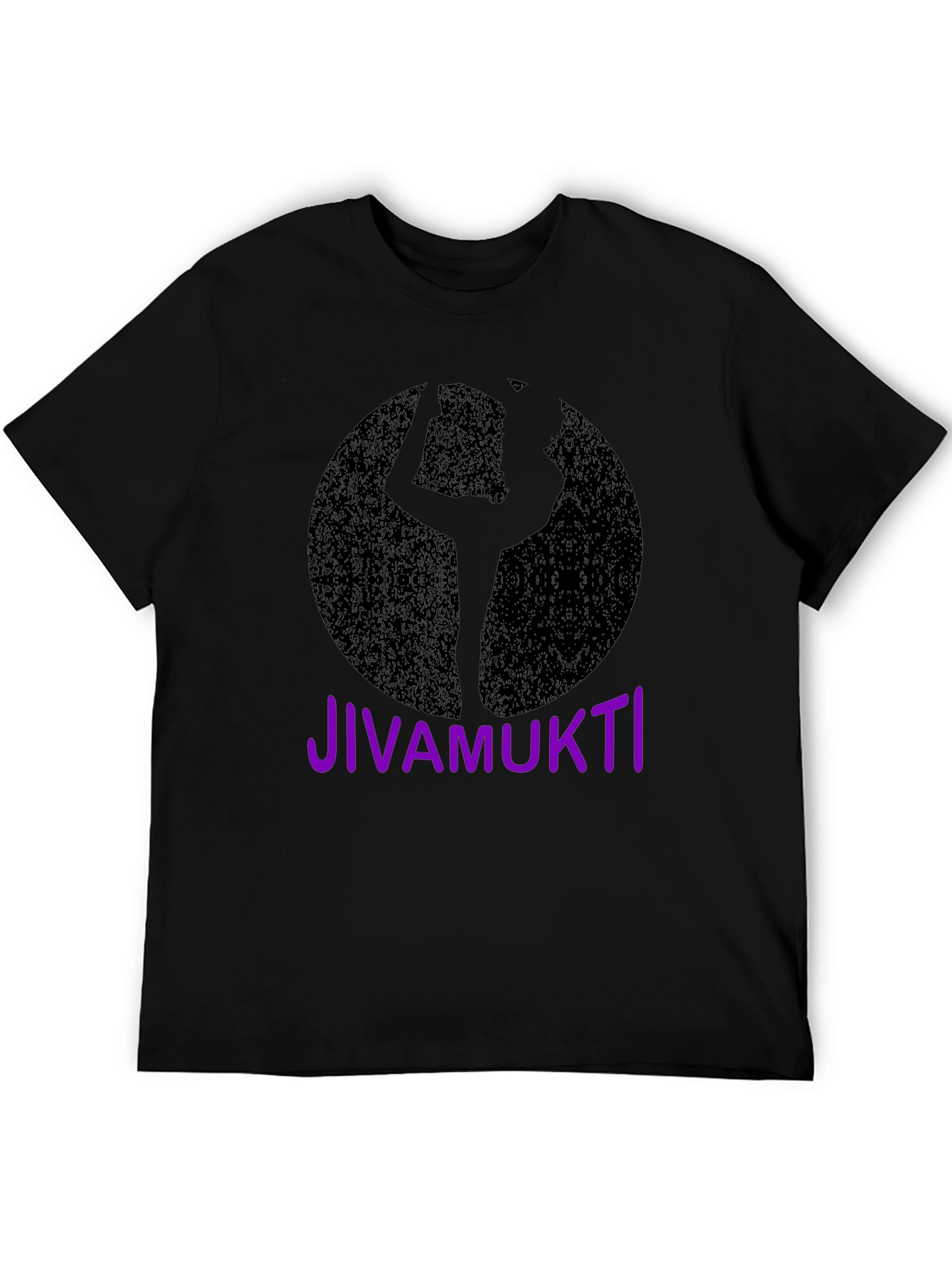 Jivamukti Yoga Pose Black T-Shirt