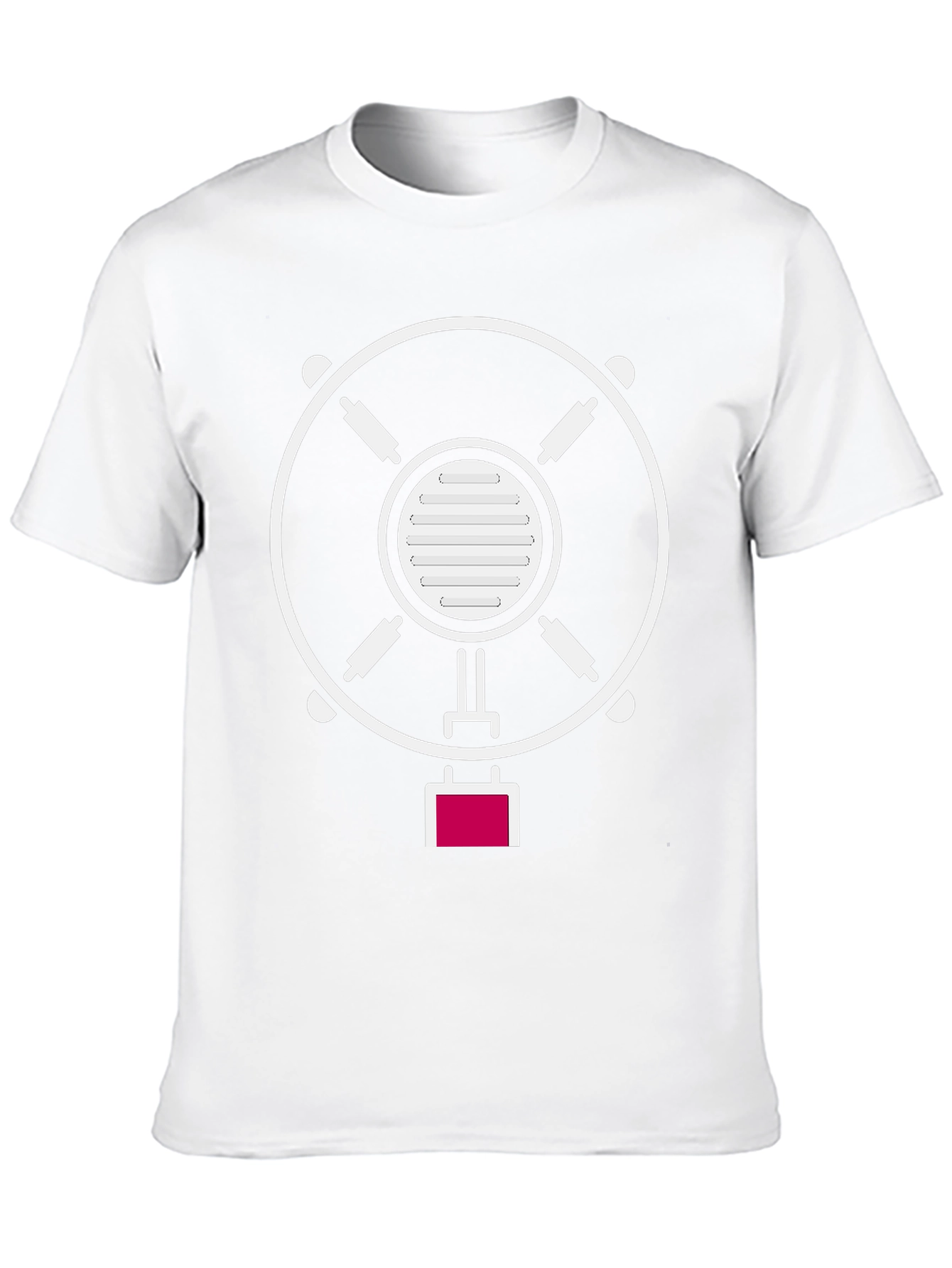Microphone Graphic T-Shirt - Stylish Music Tee