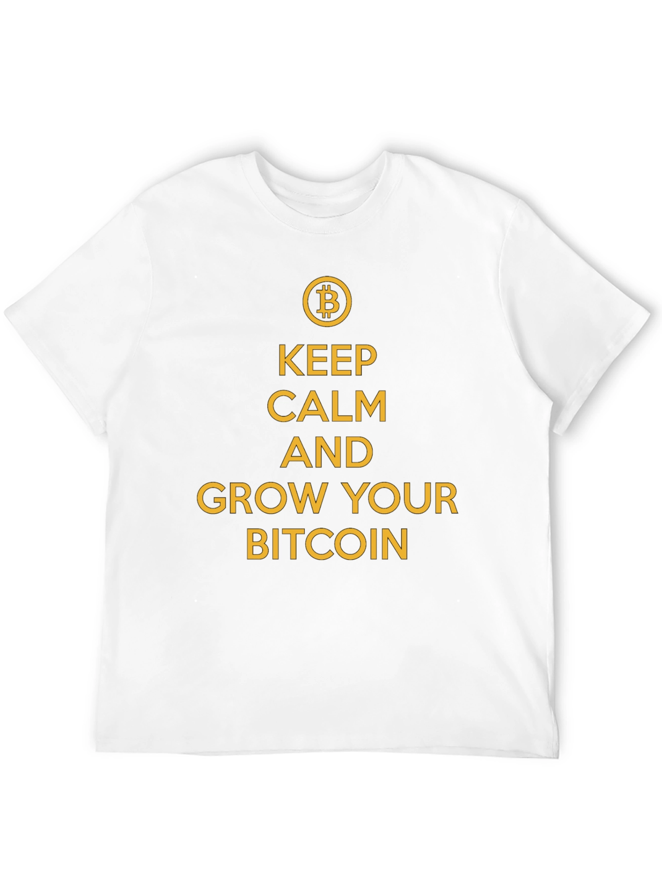 Keep Calm & Grow Your Bitcoin Graphic T-Shirt
