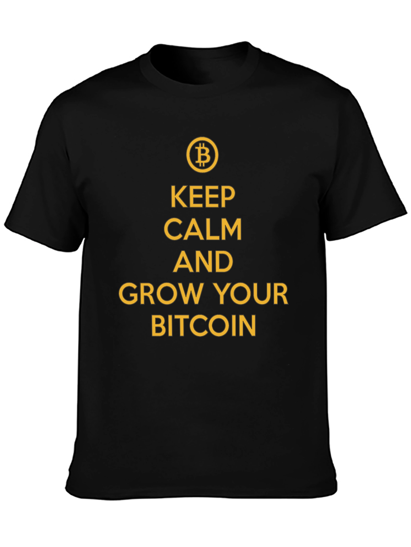 Keep Calm & Grow Your Bitcoin Graphic T-Shirt