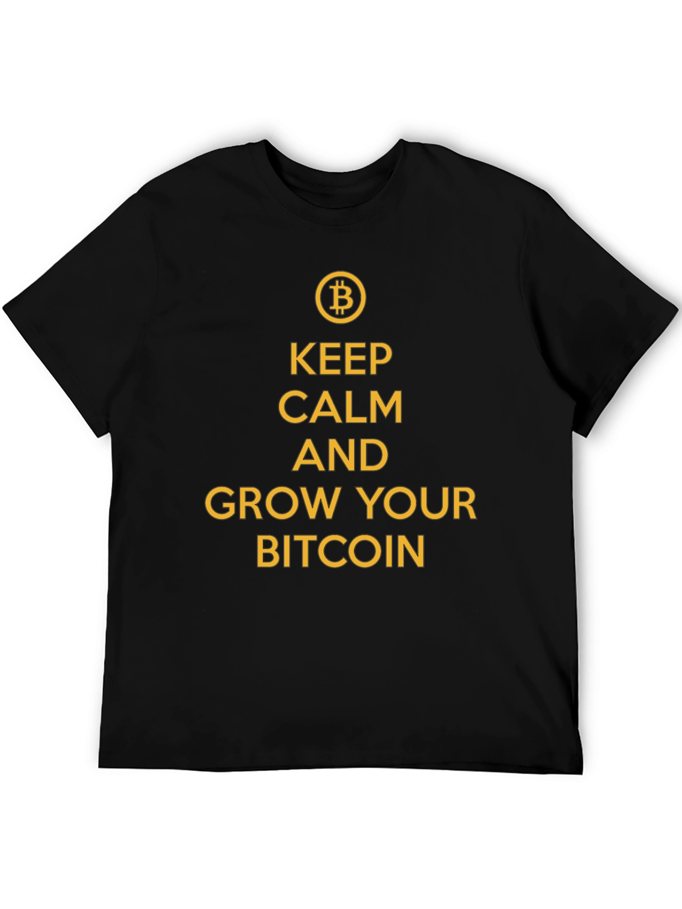 Keep Calm & Grow Your Bitcoin Graphic T-Shirt