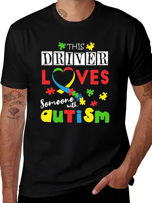 Autism Awareness T-Shirt - This Driver Loves Someone