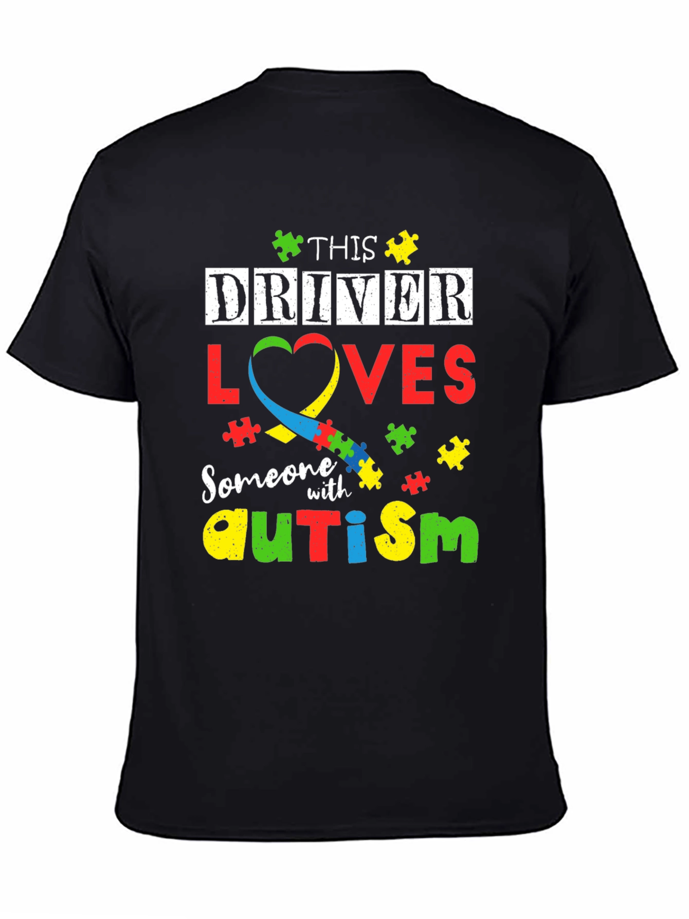 Autism Awareness T-Shirt - This Driver Loves Someone