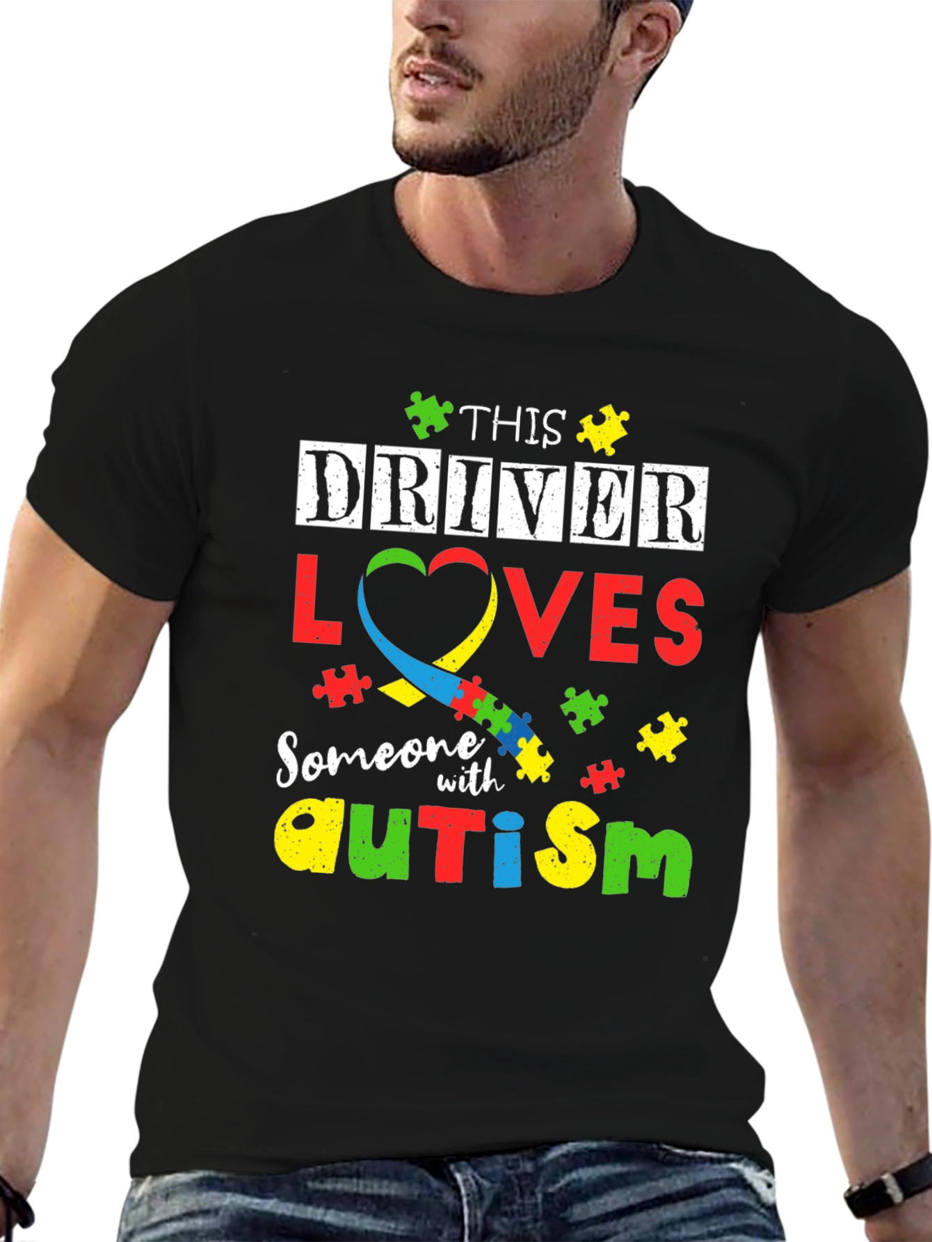 Autism Awareness T-Shirt - This Driver Loves Someone