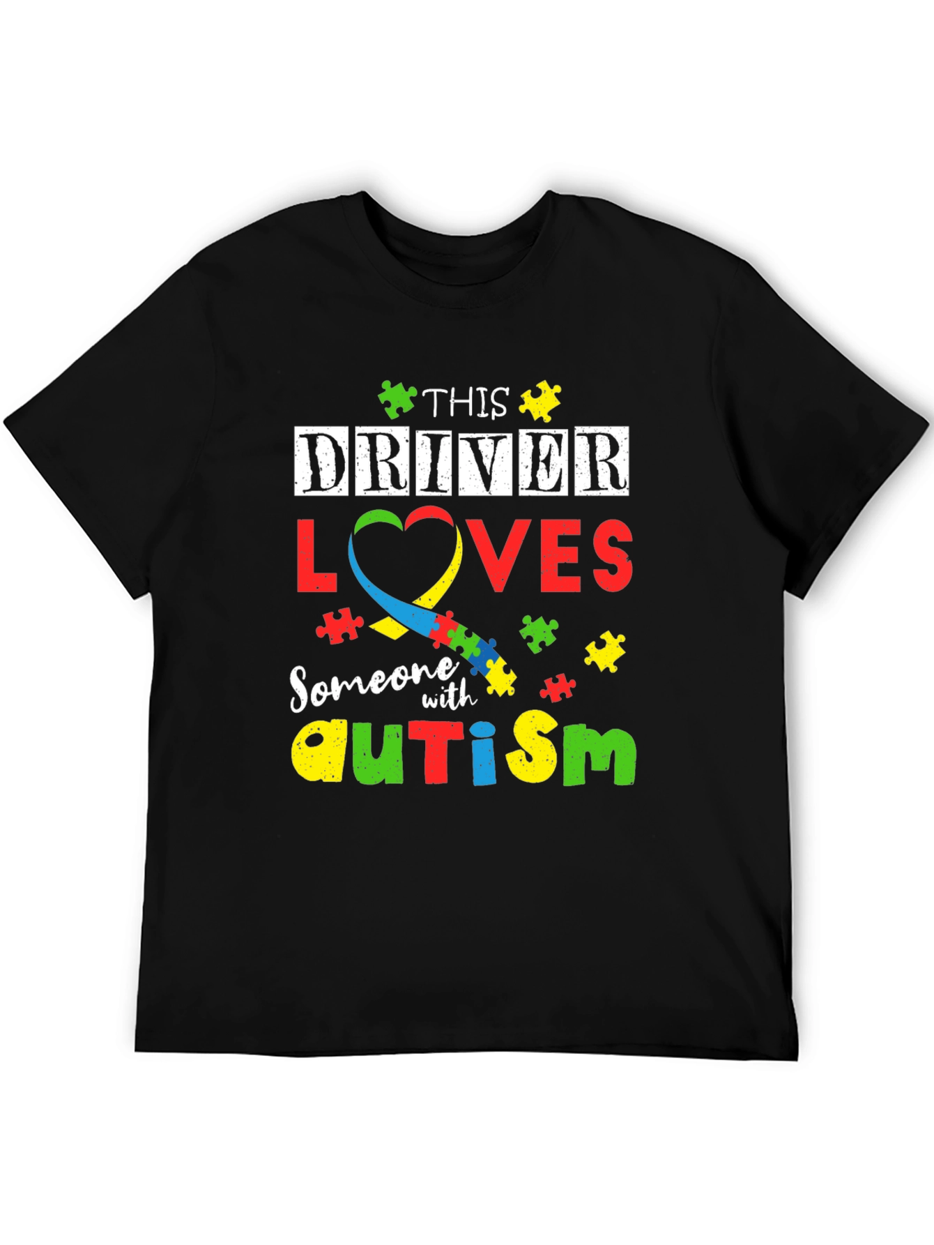Autism Awareness T-Shirt - This Driver Loves Someone
