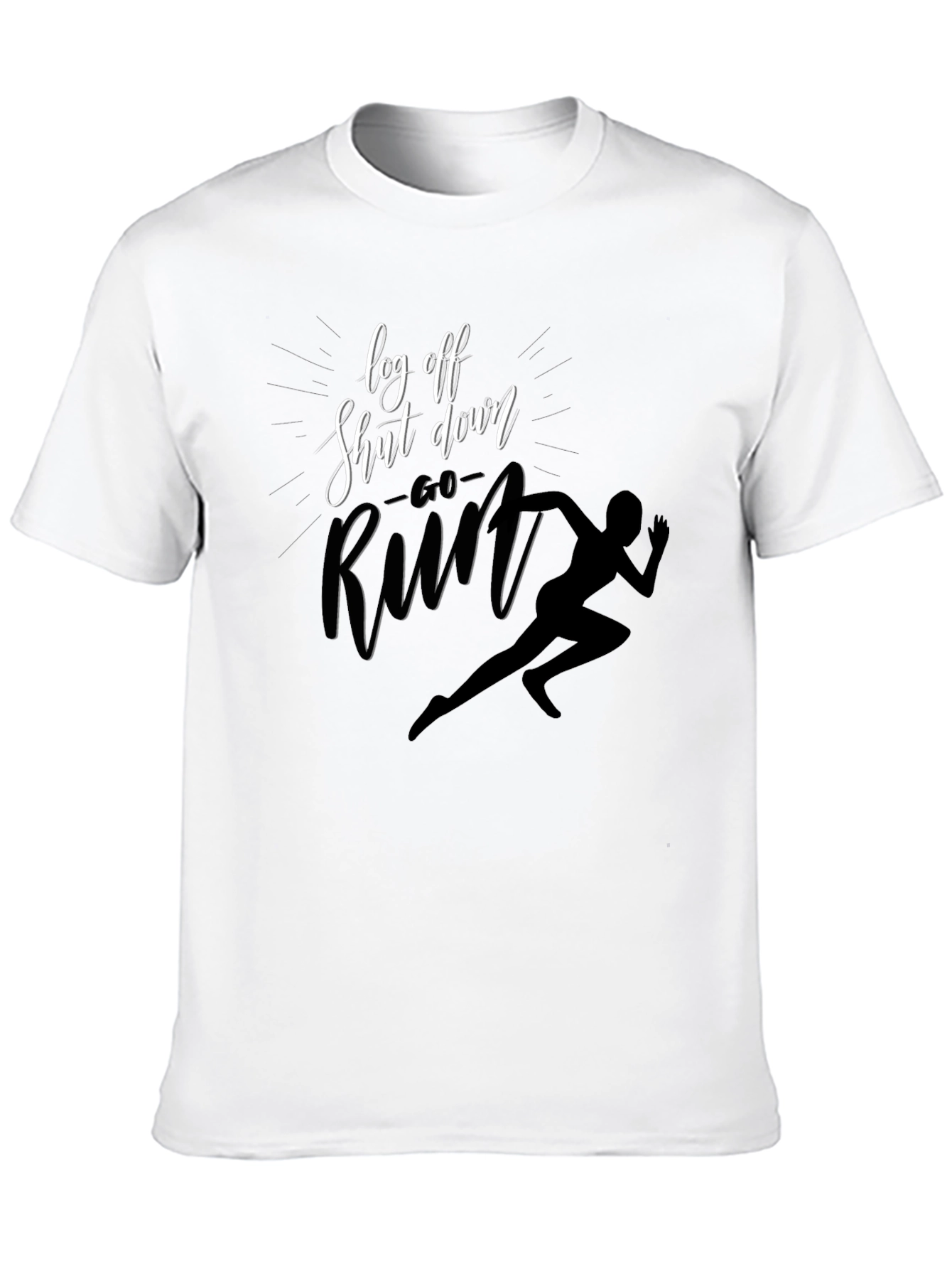 Log Off Shut Down Run T-Shirt