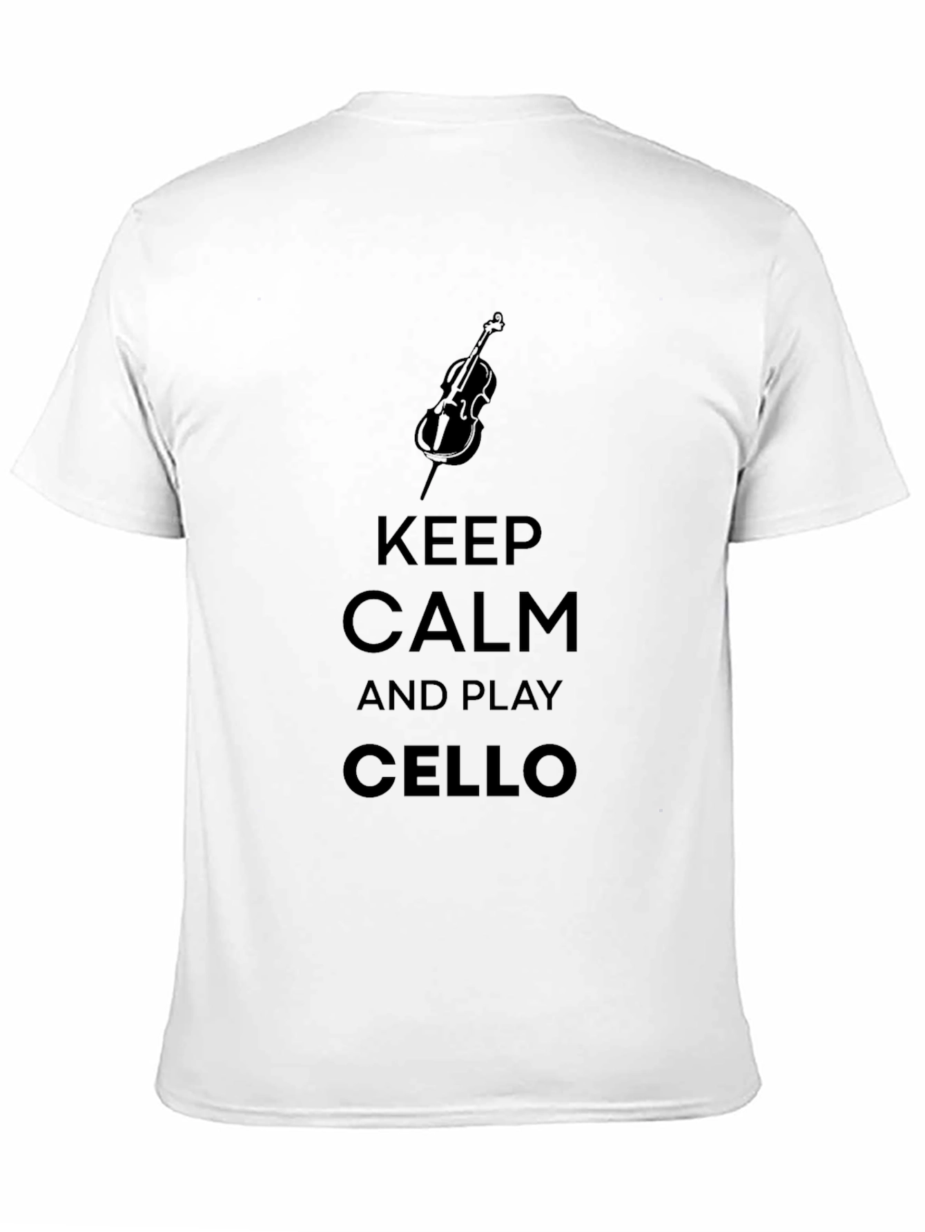 Keep Calm and Play Cello Black T-Shirt