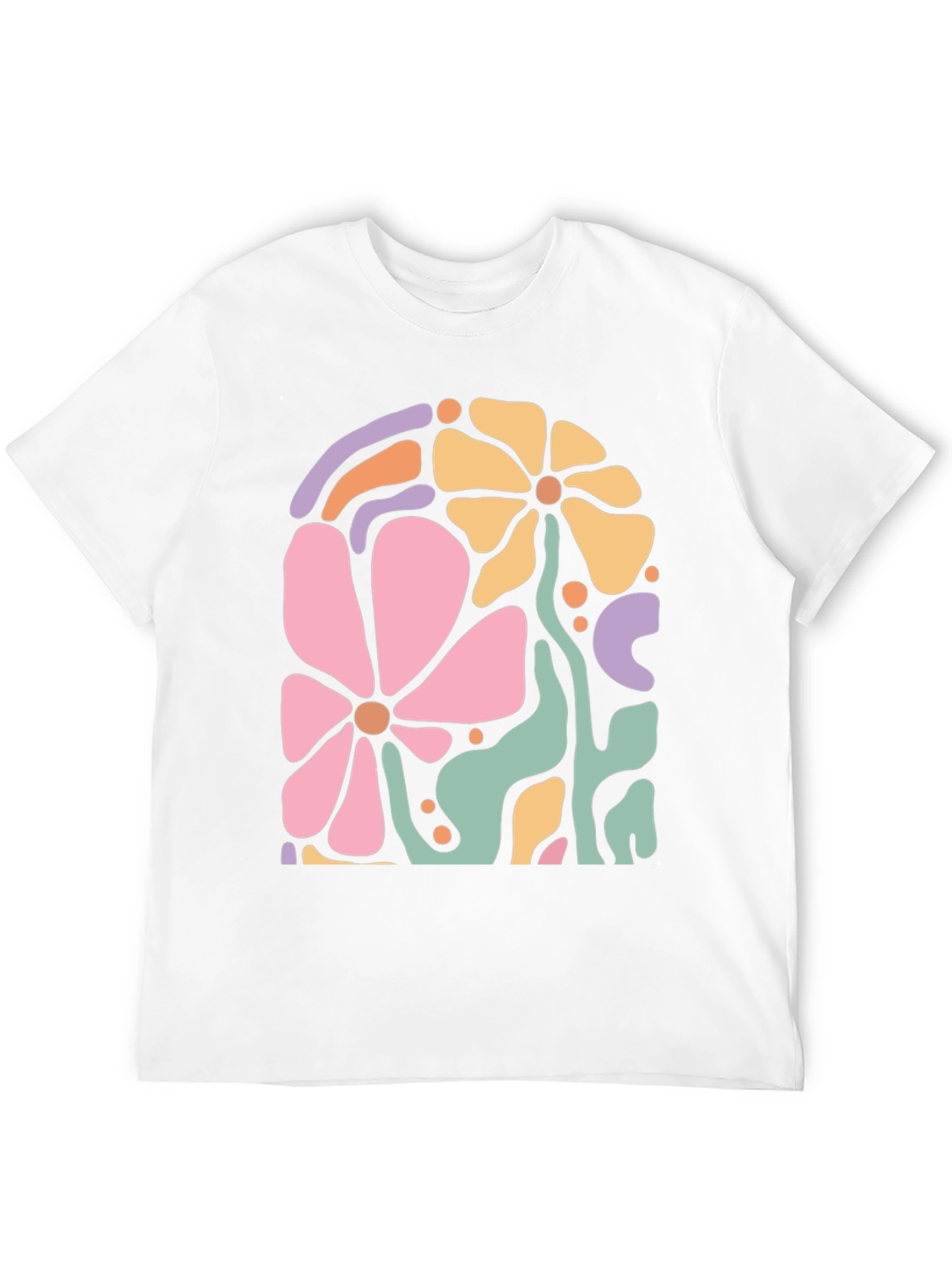 Retro Floral Graphic Tee - Stylish Comfort