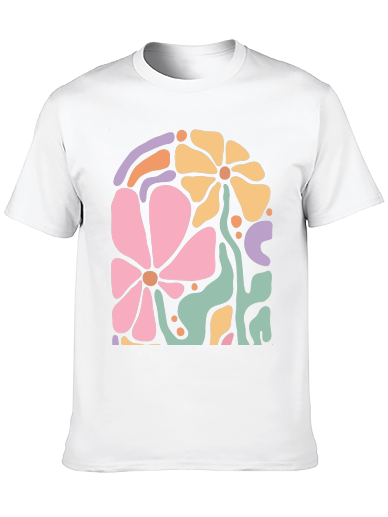 Retro Floral Graphic Tee - Stylish Comfort