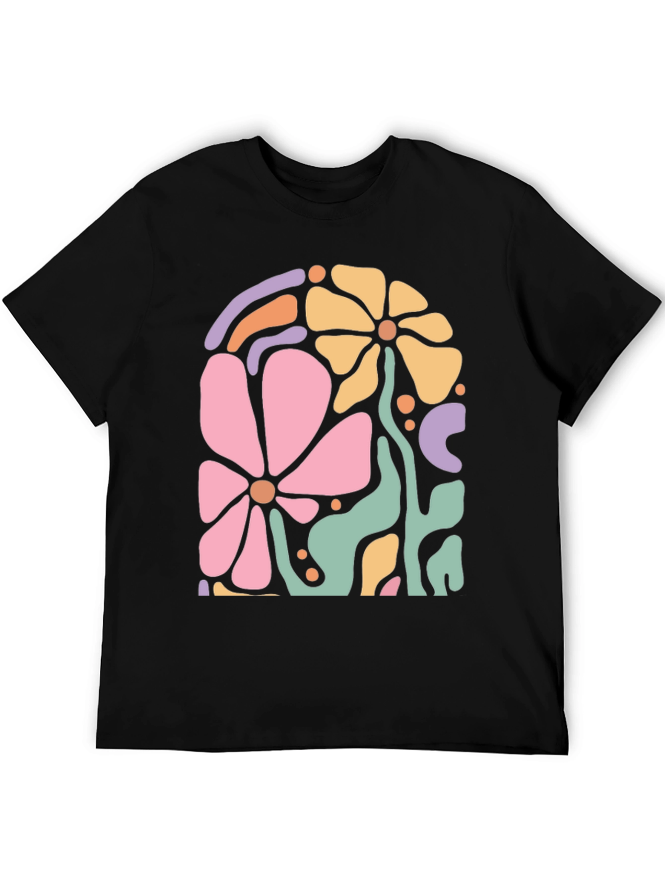 Retro Floral Graphic Tee - Stylish Comfort