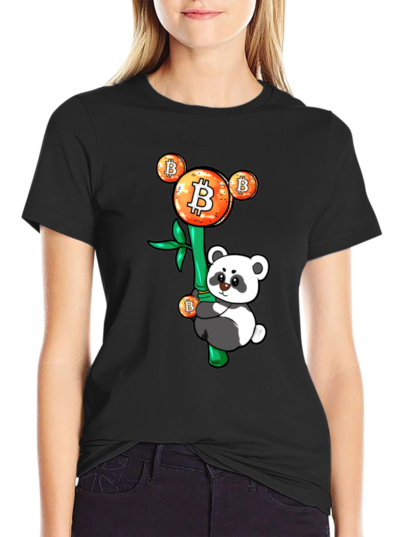 Bitcoin Panda Graphic Tee - Crypto HODL Apparel