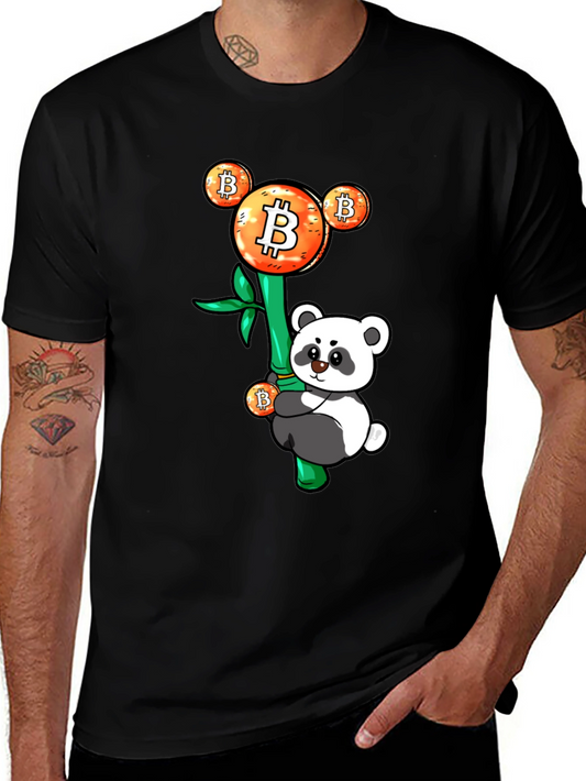 Bitcoin Panda Graphic Tee - Crypto HODL Apparel